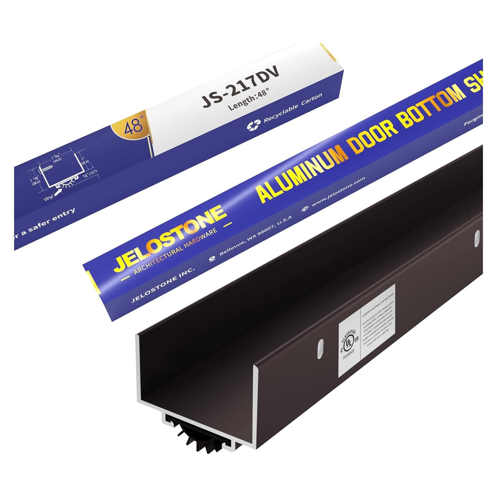 Zapato Inferior de Puerta Aluminio JELOSTONE JS-217DV 121.9 cm