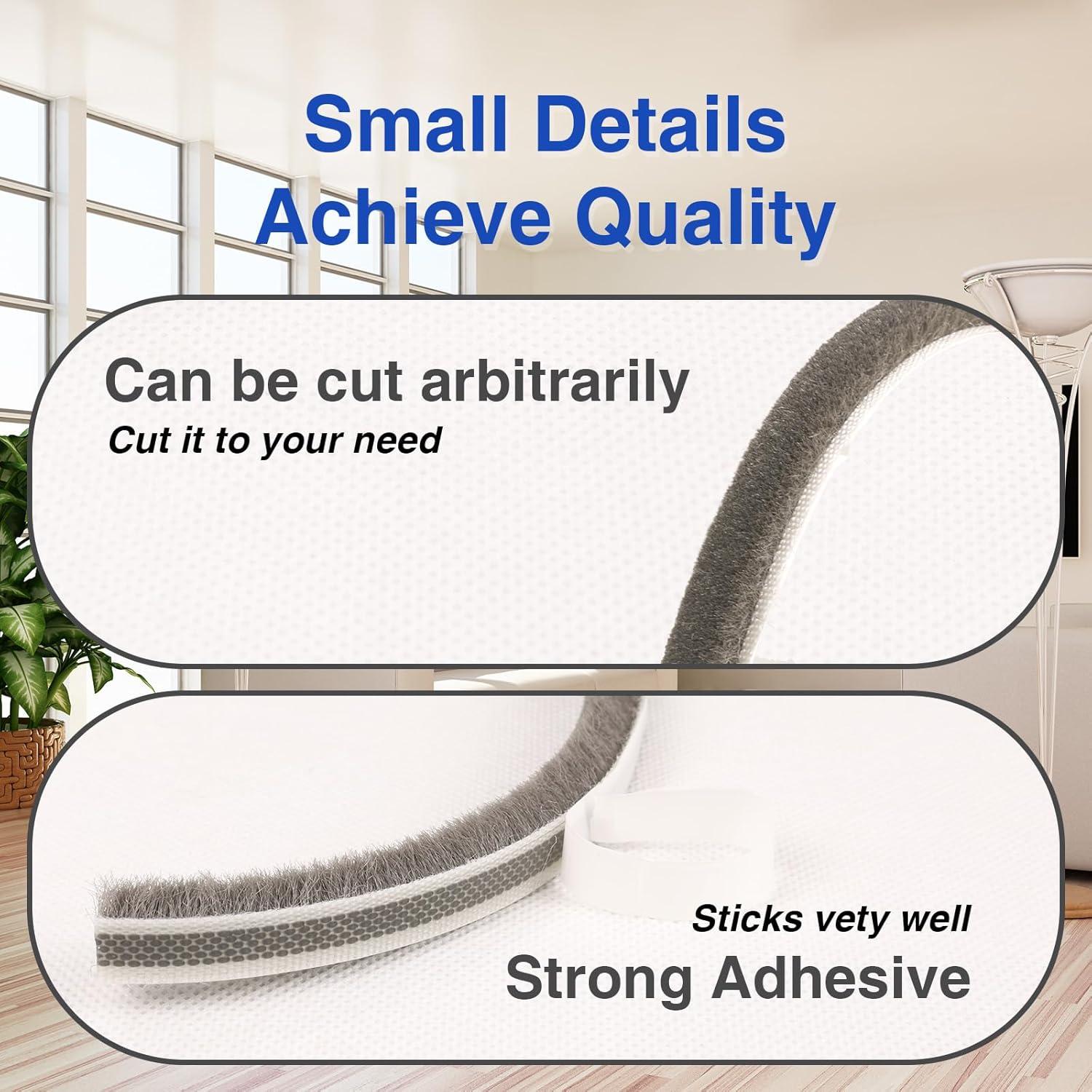 Burlete autoadhesivo YHSISOLE 5m para puertas y ventanas