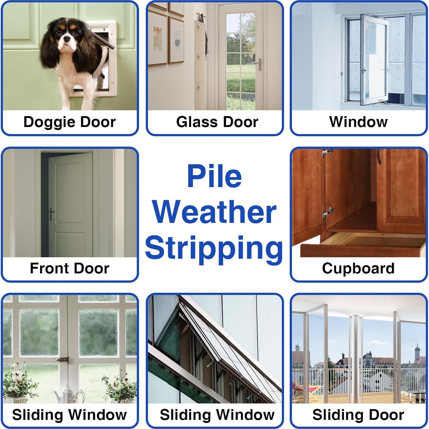 Burlete autoadhesivo YHSISOLE 5m para puertas y ventanas