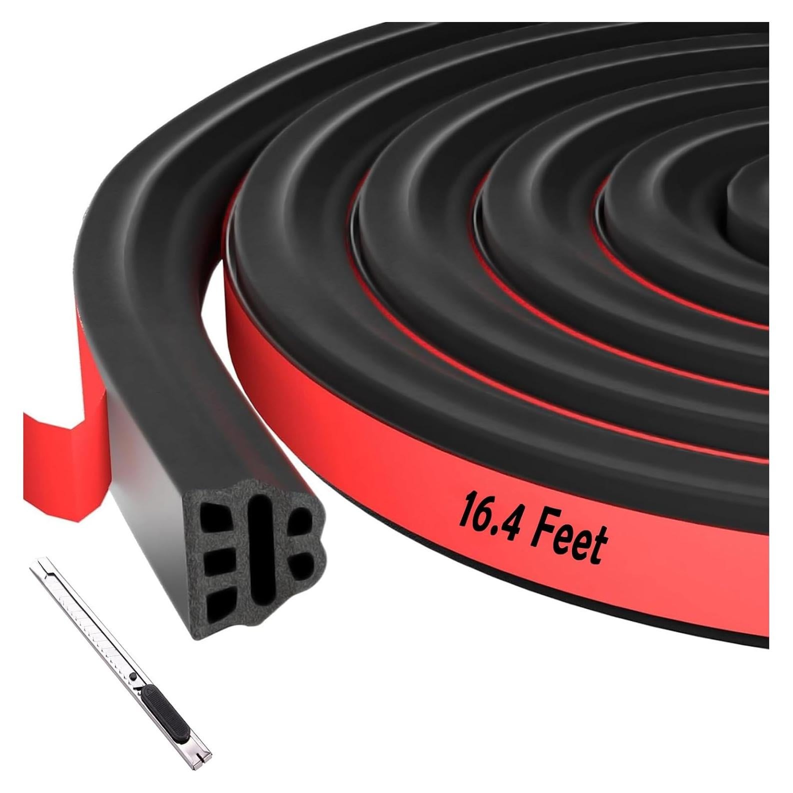 Tira de Sellado de Goma NAJIESUN 5m Doble Capa Insonorizante