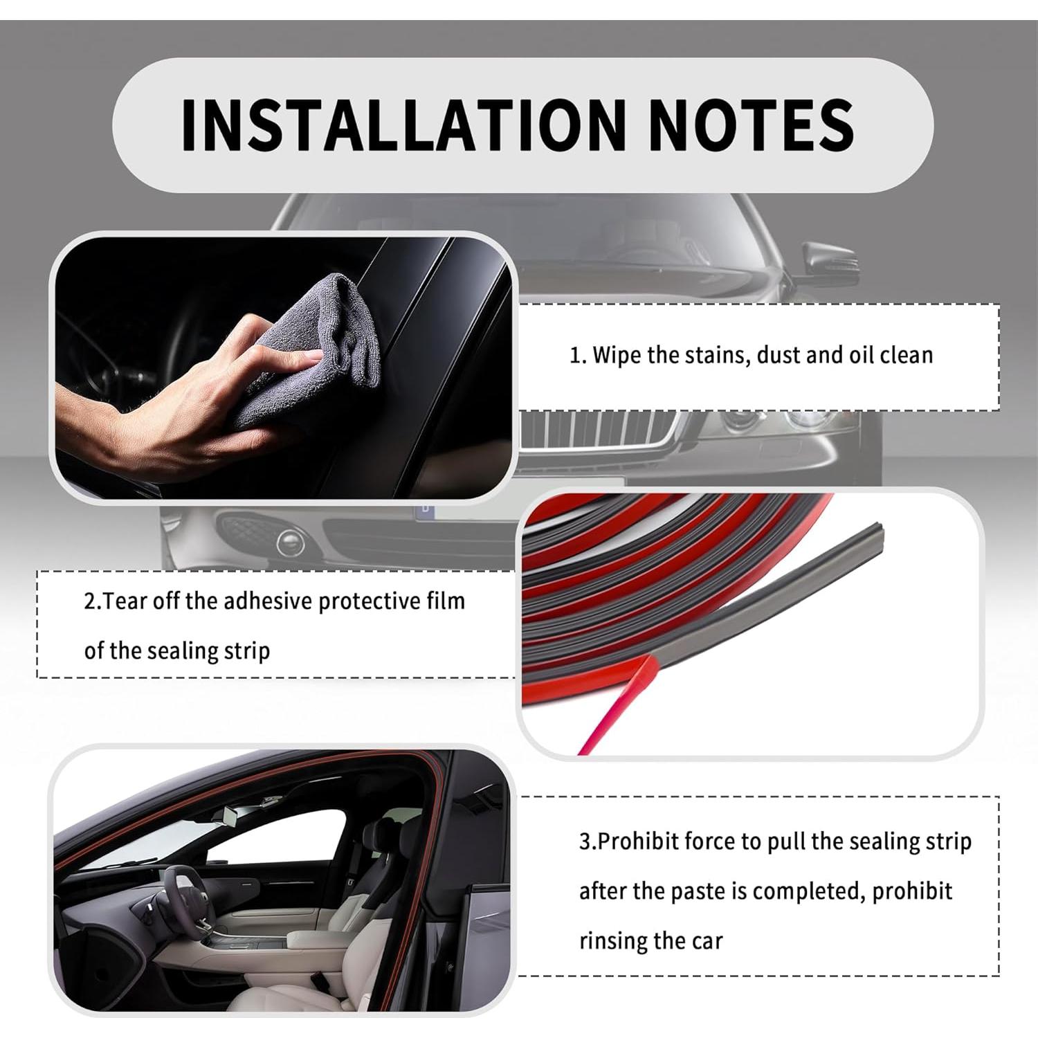 Tira de Sellado de Puerta de Automóvil Junecarp 5.0M Goma