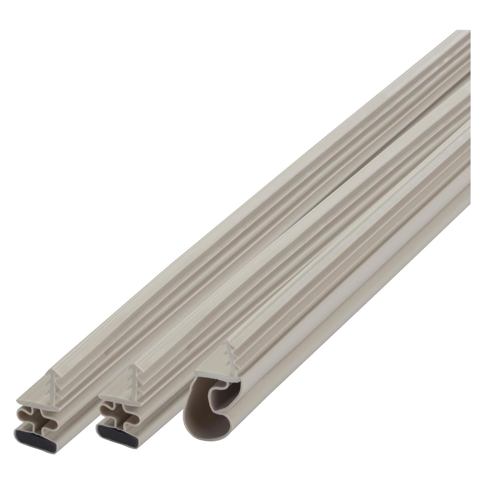 Sello de Puerta de Vinilo M-D Beige con Tira Magnética 3 Piezas