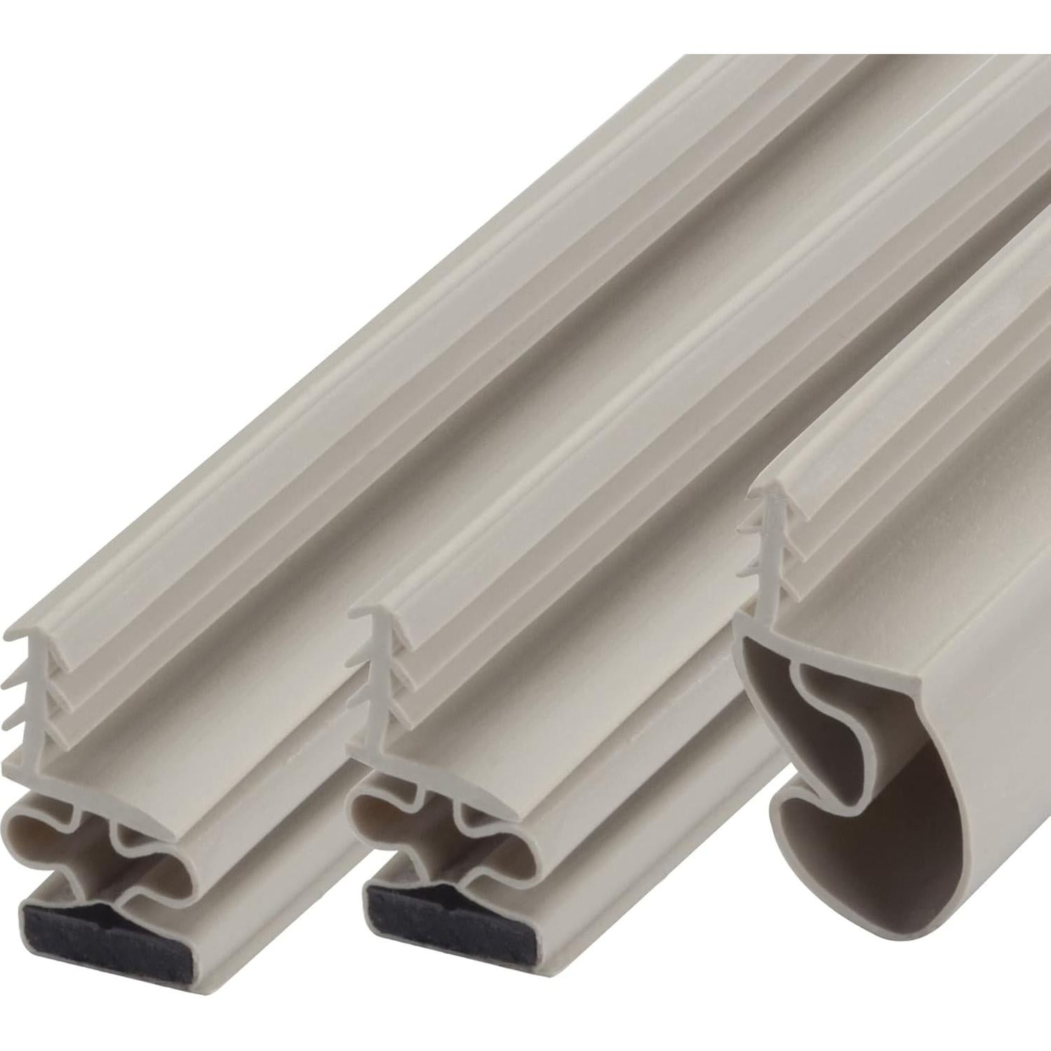 Sello de Puerta de Vinilo M-D Beige con Tira Magnética 3 Piezas
