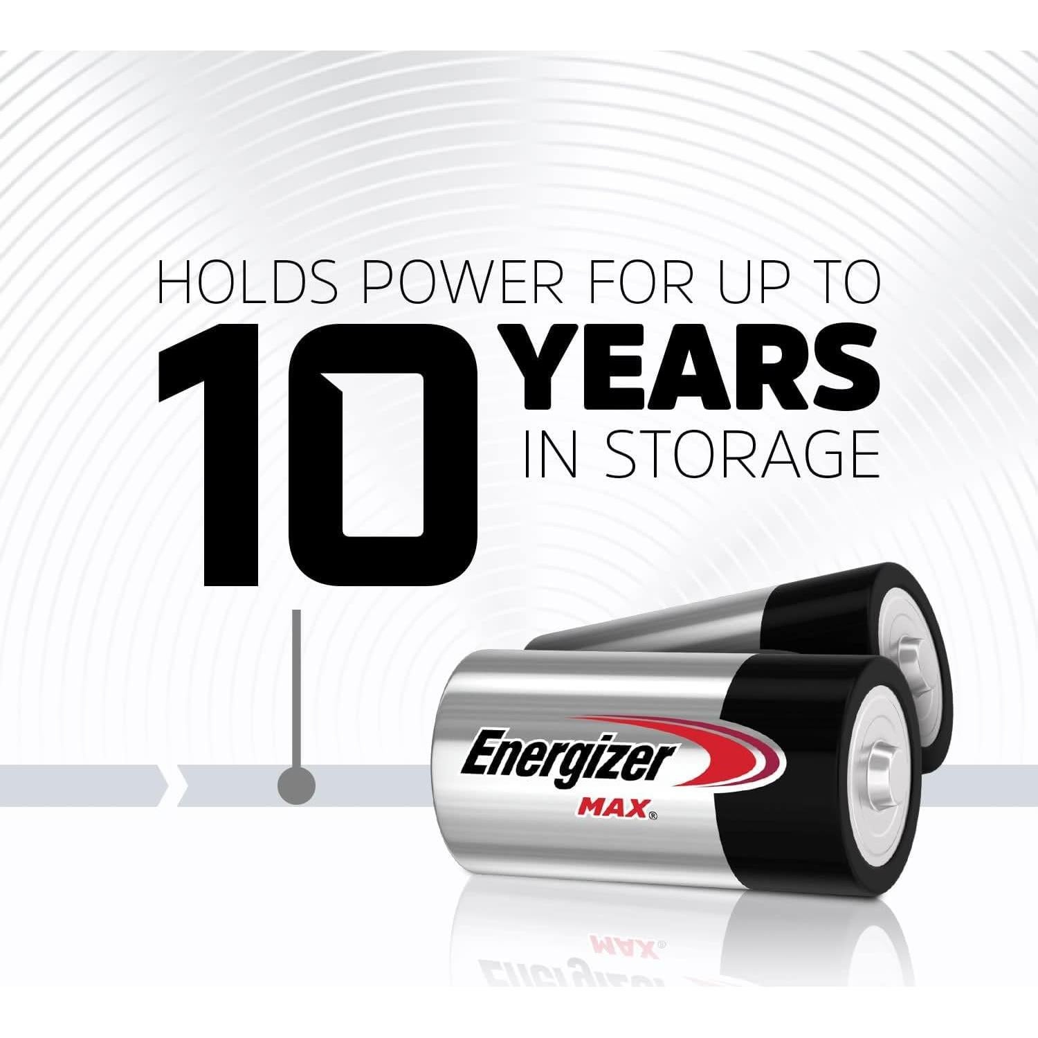 Baterías Alcalinas Energizer MAX C - Paquete de 4 Unidades