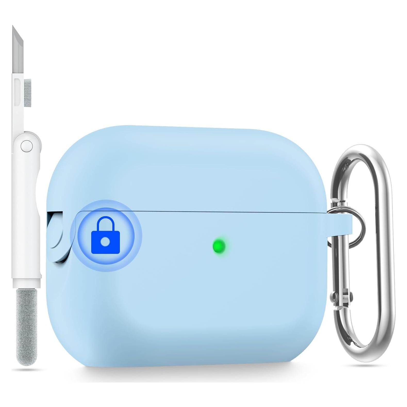 Funda de Silicona BRG para AirPods Pro 1ª/2ª Gen - Azul Claro