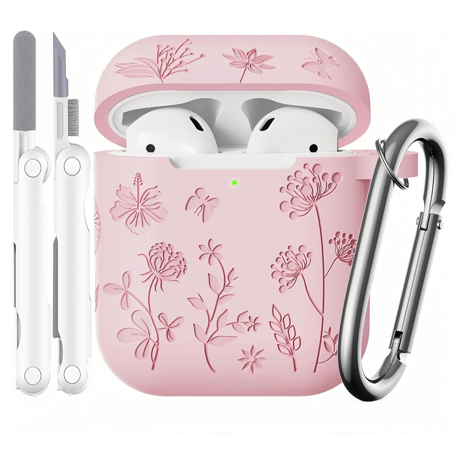 Funda de Silicona para AirPods 1ra/2da Gen - DXITROMI Rosa