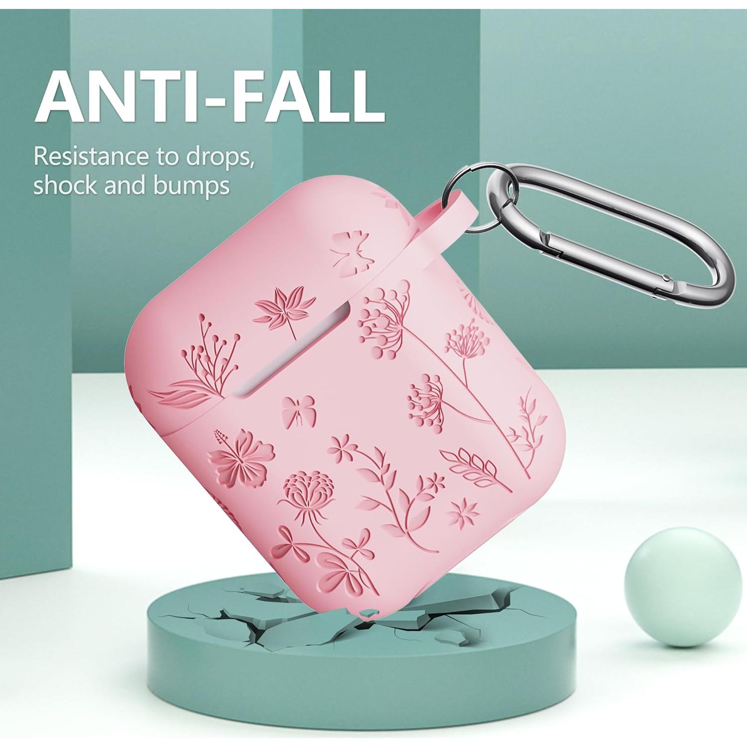 Funda de Silicona para AirPods 1ra/2da Gen - DXITROMI Rosa