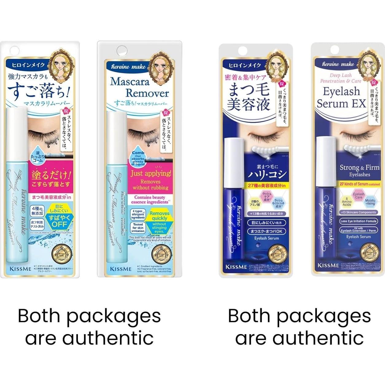 Set Dúo Máscara HEROINE MAKE by KISSME + Desmaquillante