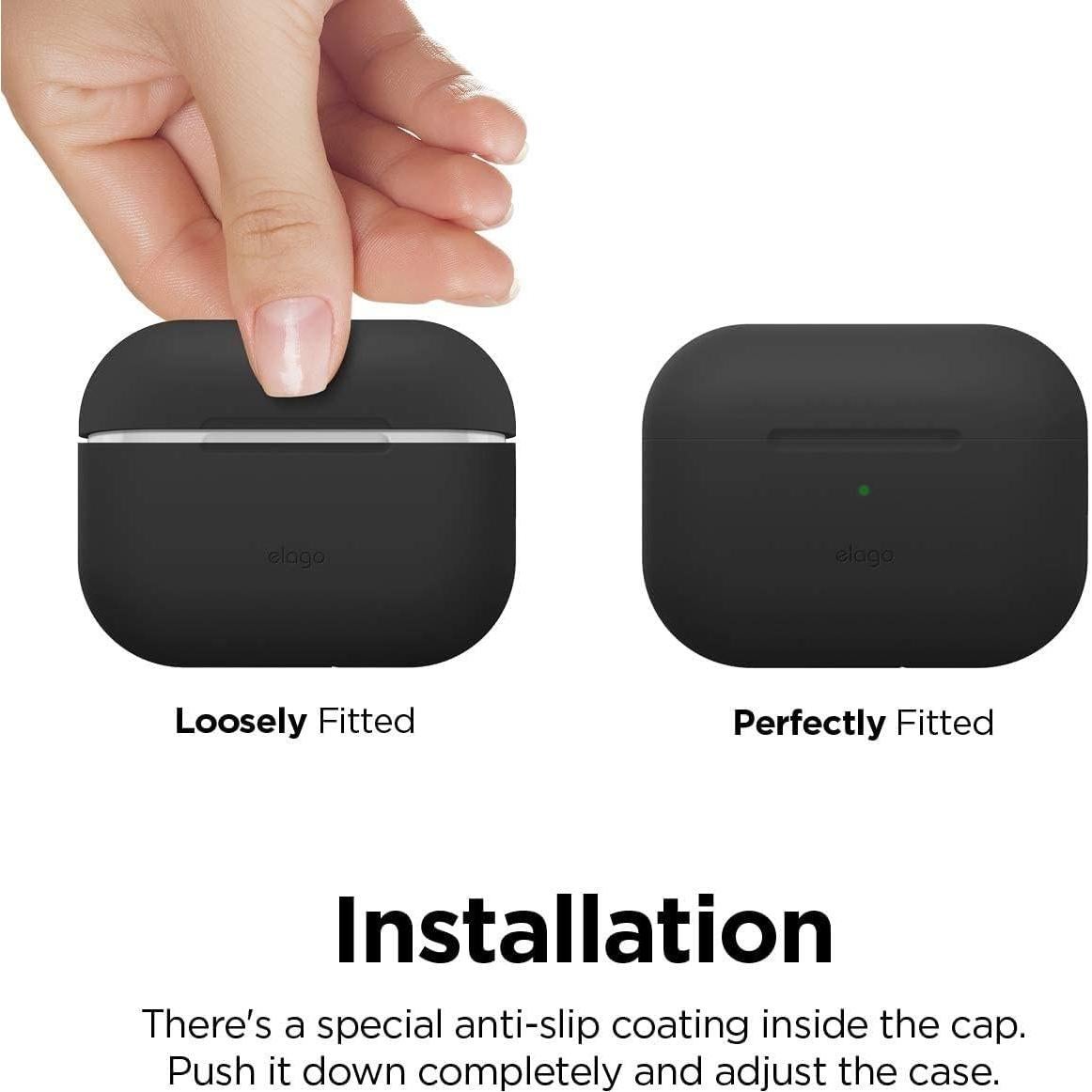 Funda de Silicona elago para AirPods Pro 2 - Negro