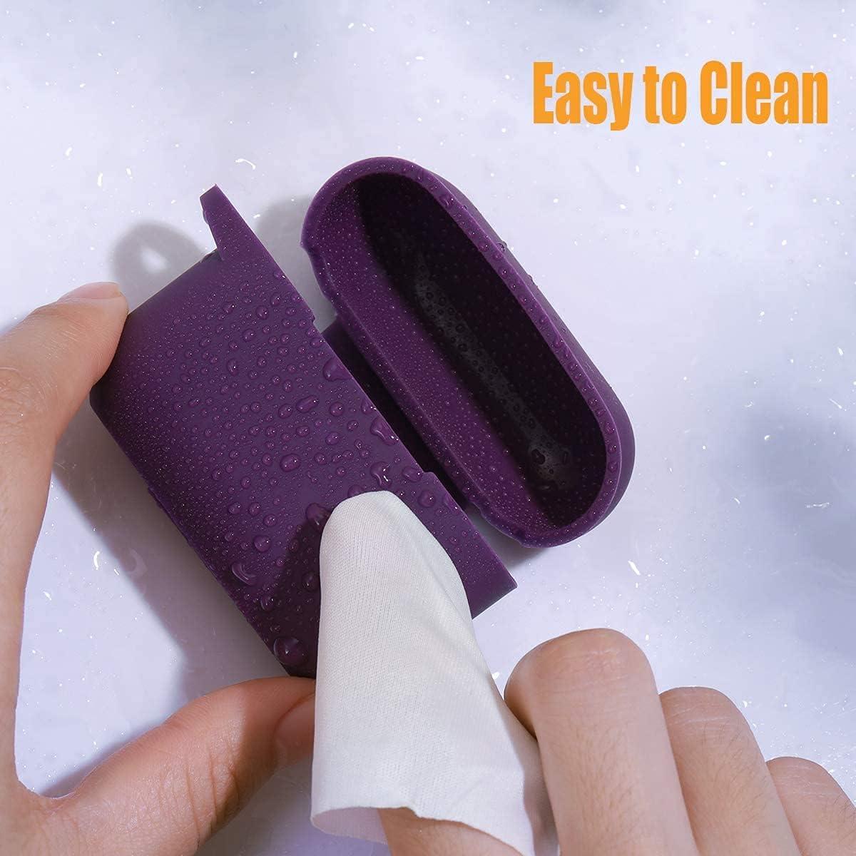 Funda de Silicona DGege Morada para AirPods Pro 1 y 2