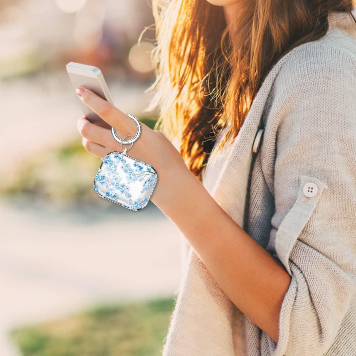 Estuche transparente Maxjoy para AirPods 1ª y 2ª gen - Flor