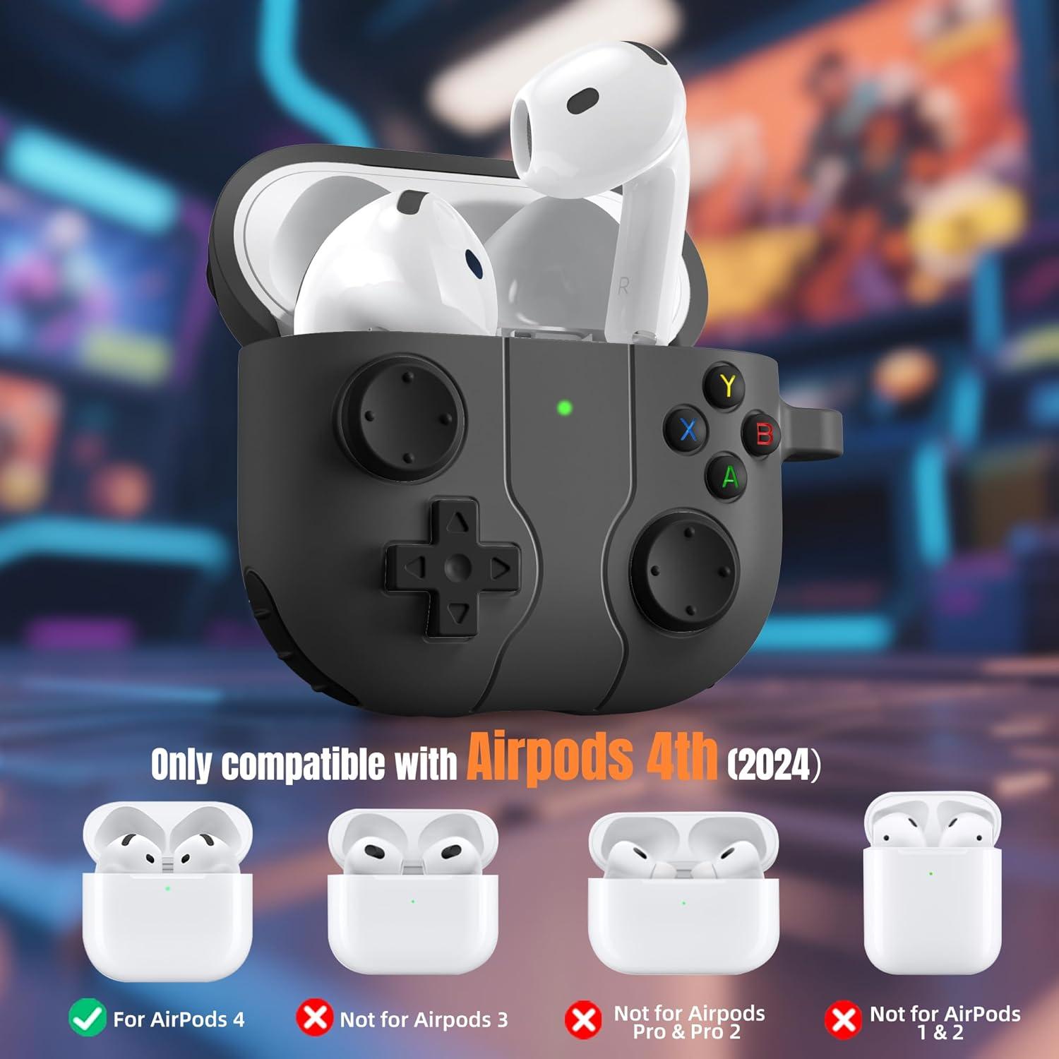 Funda de Silicona Getino para AirPods 4 2024 + Kit de Limpieza
