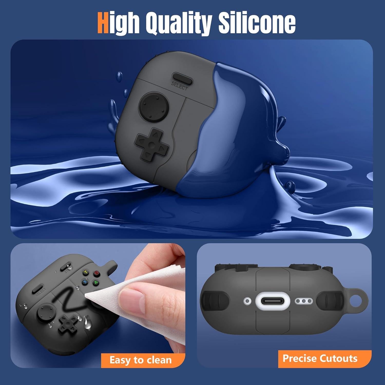 Funda de Silicona Getino para AirPods 4 2024 + Kit de Limpieza