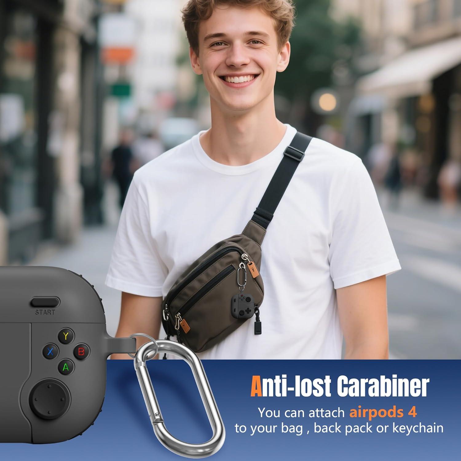 Funda de Silicona Getino para AirPods 4 2024 + Kit de Limpieza