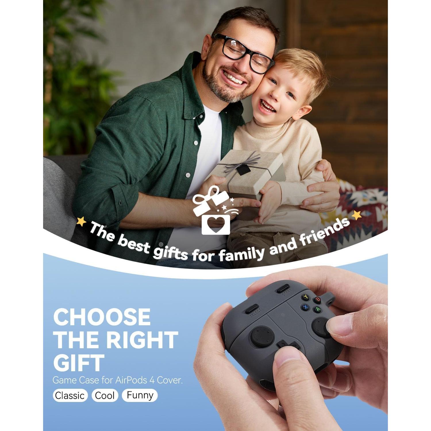 Funda Protectora de Silicona para AirPods 4 Wowwat - Gris Oscuro