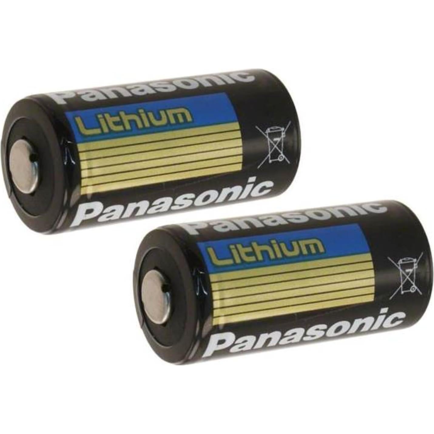 Baterías de Litio CR123A Panasonic BAT002 Paquete de 2