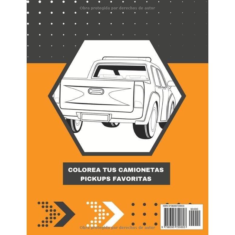 PICKUPS. LIBRO DE COLOREAR PARA ADULTOS: Colorea tus camionetas pick-up favoritas | 30 diseños | Regalo Creativo y Original para los amantes del motor. (Spanish Edition)