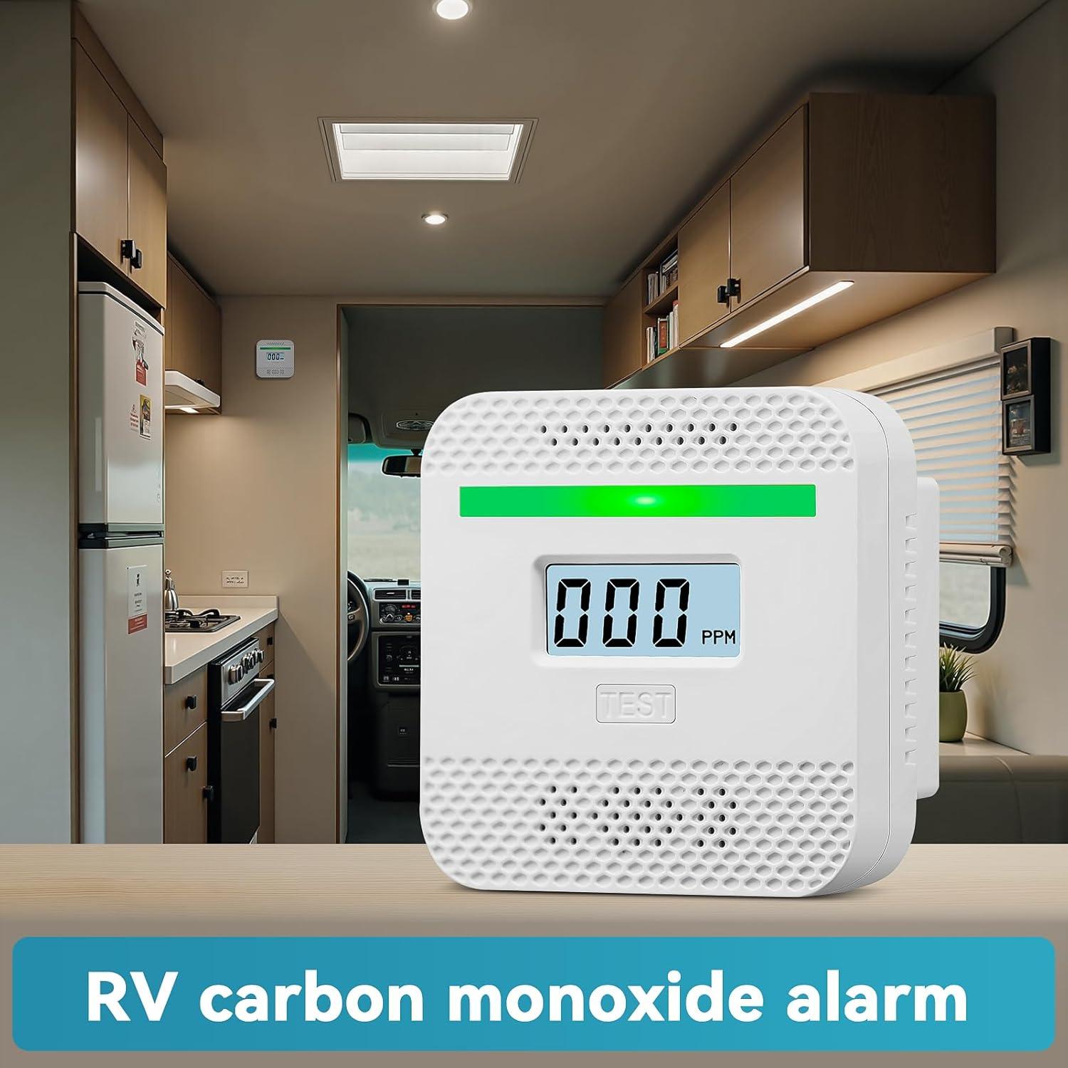 Detector de Monóxido de Carbono HuiDeonne XY-C610 con Pantalla LCD