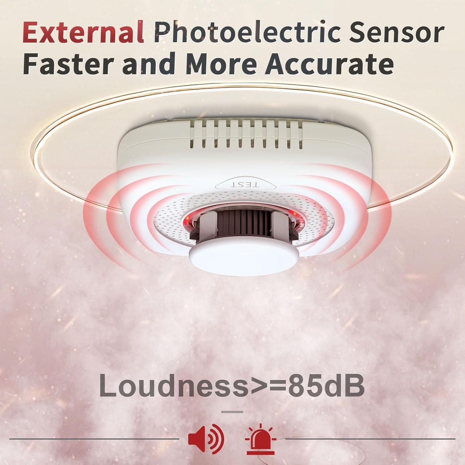 Detector de Humo Portátil Shyeeh MY-S05 con LED y Alarma