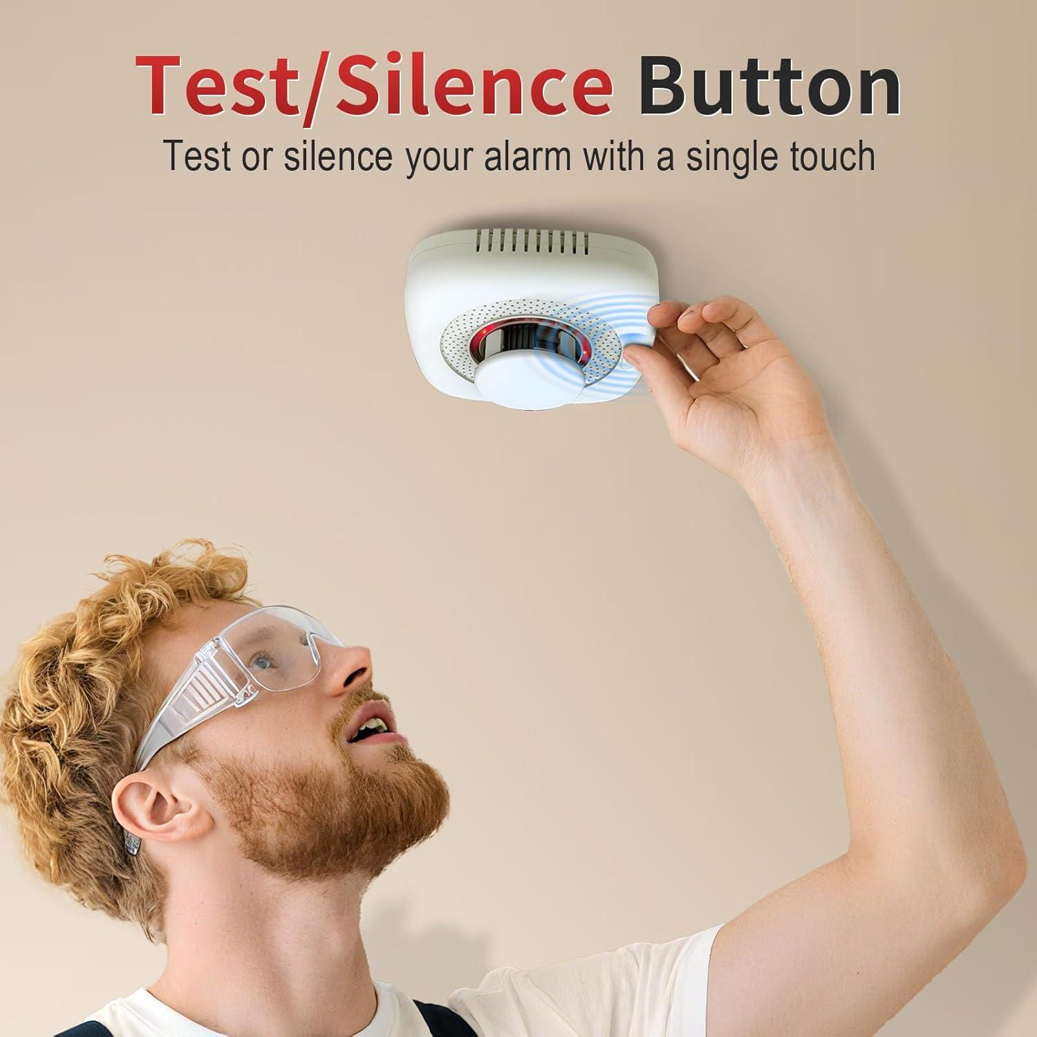 Detector de Humo Portátil Shyeeh MY-S05 con LED y Alarma