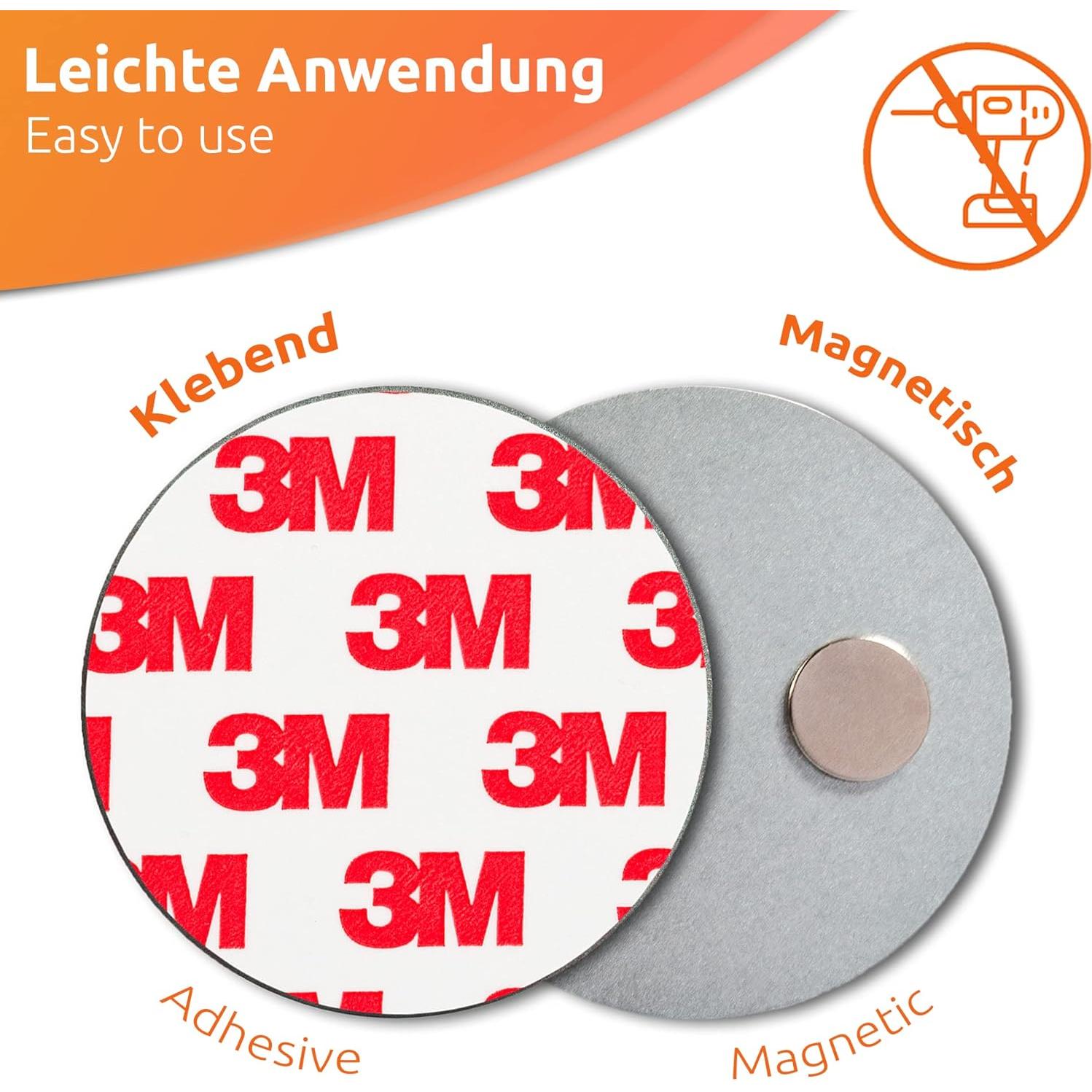 Soporte Magnético Autoadhesivo ECENCE 20pcs para Detectores de Humo