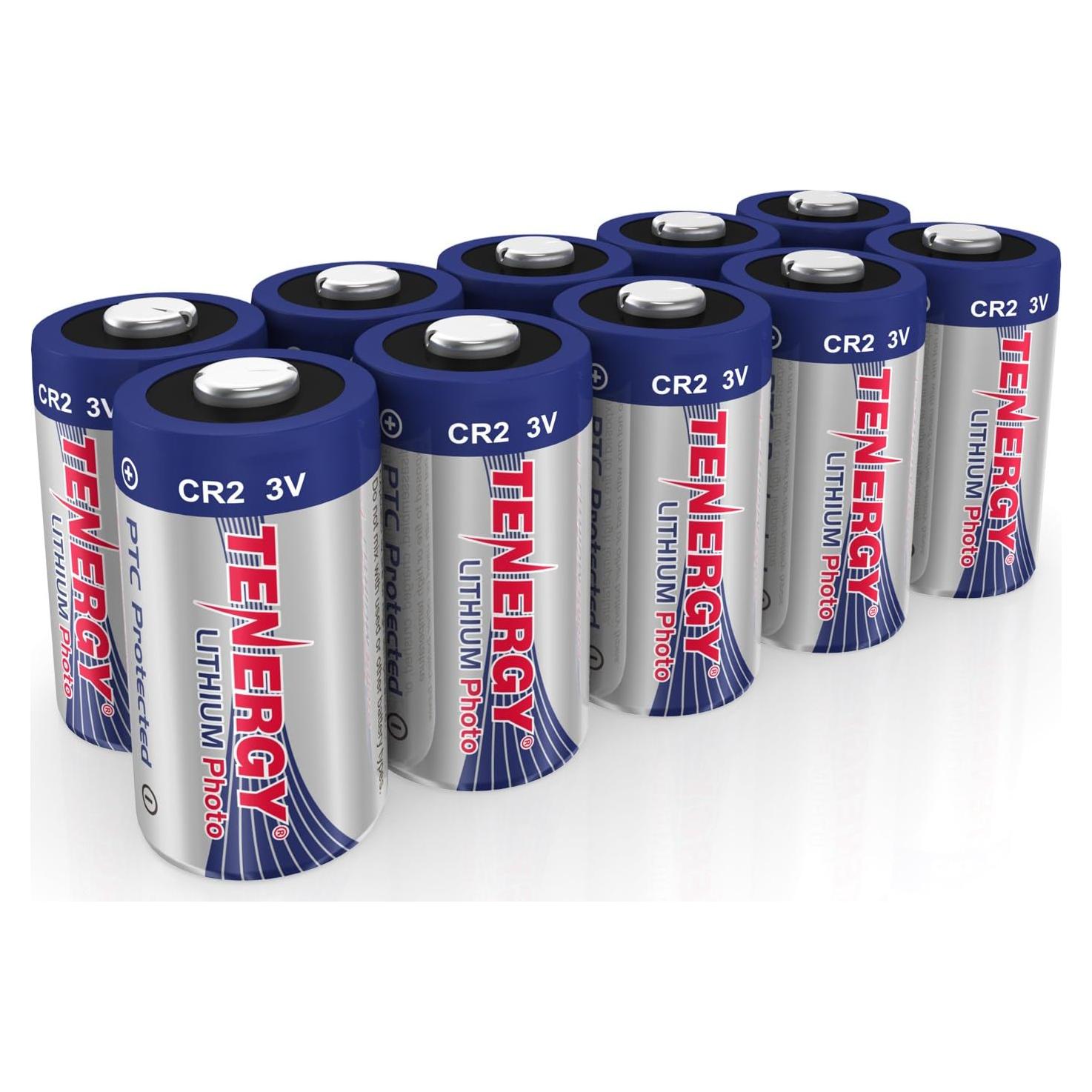 Batería de Litio CR2 3V Tenergy No Recargable Paquete de 10