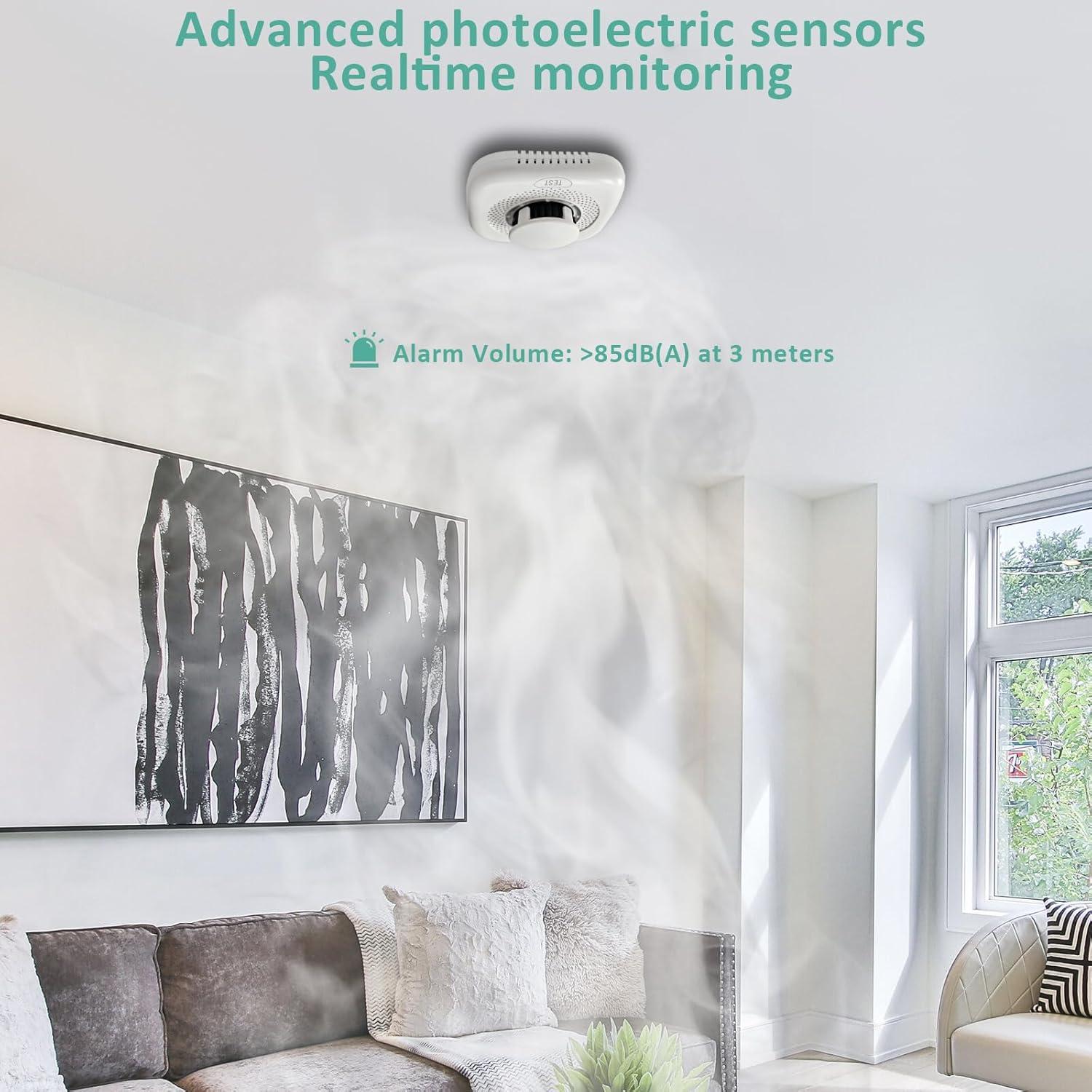 Detector de Humo Óptico Chagasort MY-S05 Batería 99.6g