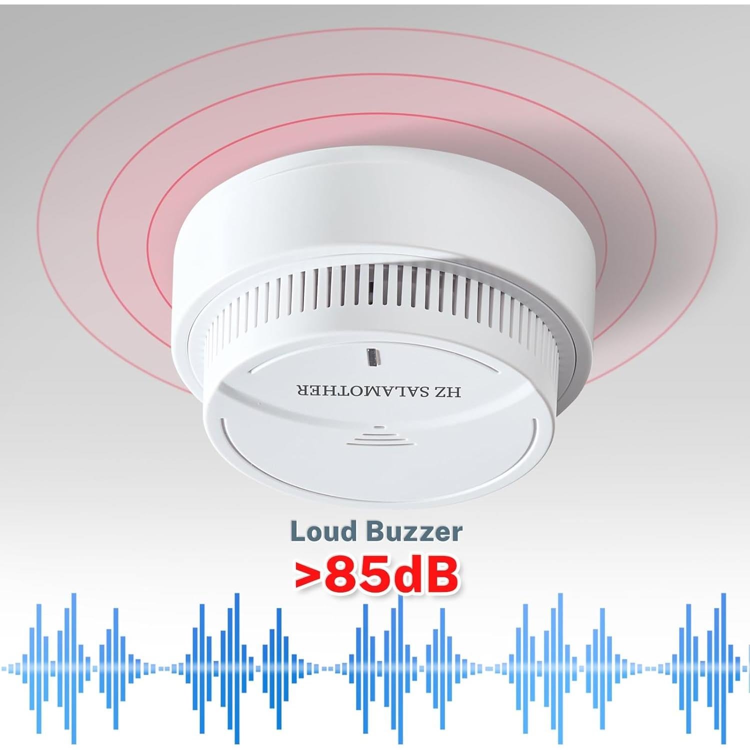 Detector de Humo HZ SALAMOTHER Fotoeléctrico 4 Unidades