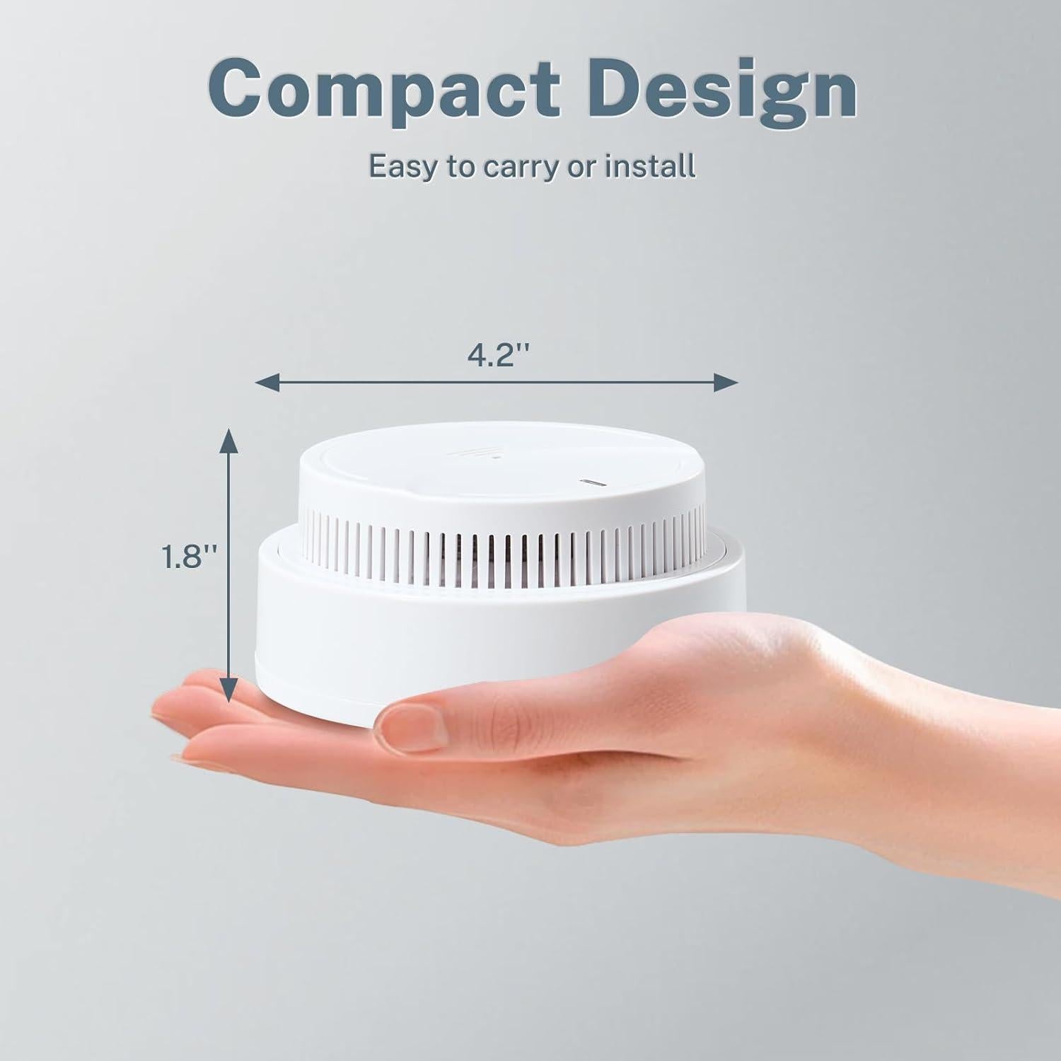 Detector de Humo HZ SALAMOTHER Fotoeléctrico 4 Unidades