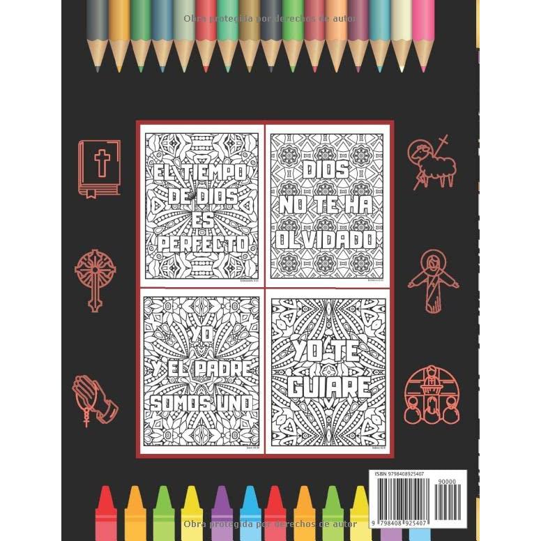 LIBRO DE COLOREAR PARA CRISTIANOS: 32 Versículos Bíblicos sobre el Amor de Dios | Regalo Creativo y Original para adultos amantes de la Biblia. (Spanish Edition)