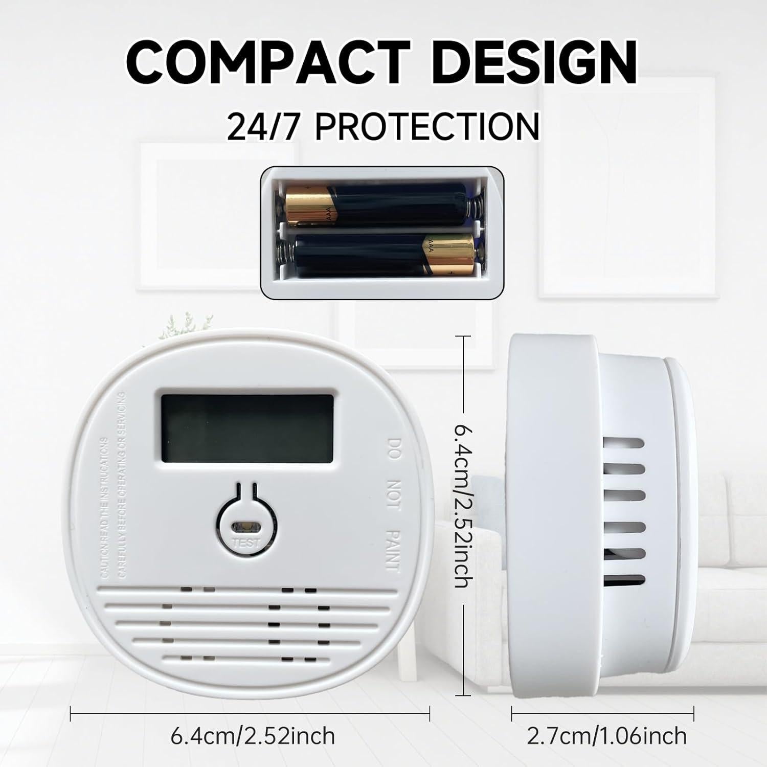 Detector de Monóxido de Carbono Ledronco M1 con Pantalla LCD