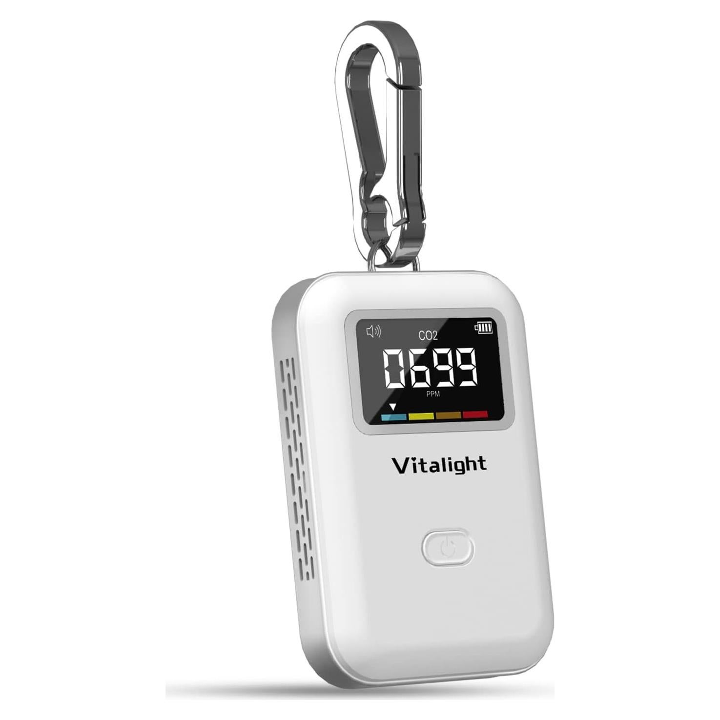 Mini Monitor de CO2 Vitalight, Calidad del Aire Portátil 900mAh