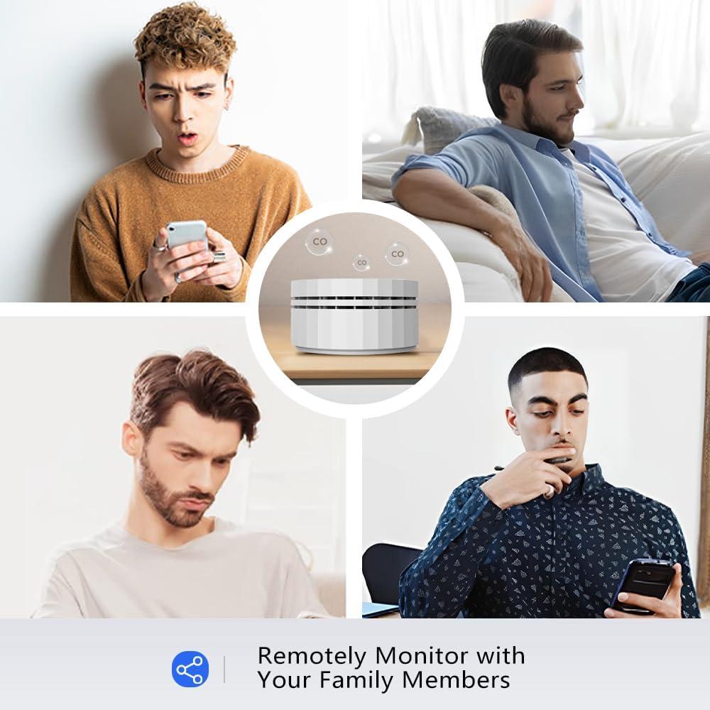 Detector de Monóxido de Carbono HEIMAN Mini WiFi 5 Paquete