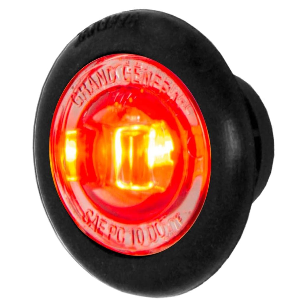 Luz LED GG Grand General 75366 1" Rojo/Humo con Grommet