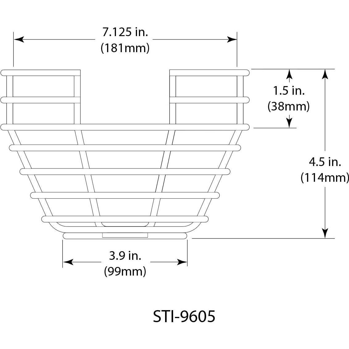 Protector de Detector de Humo STI-9605 de Acero con Recubrimiento