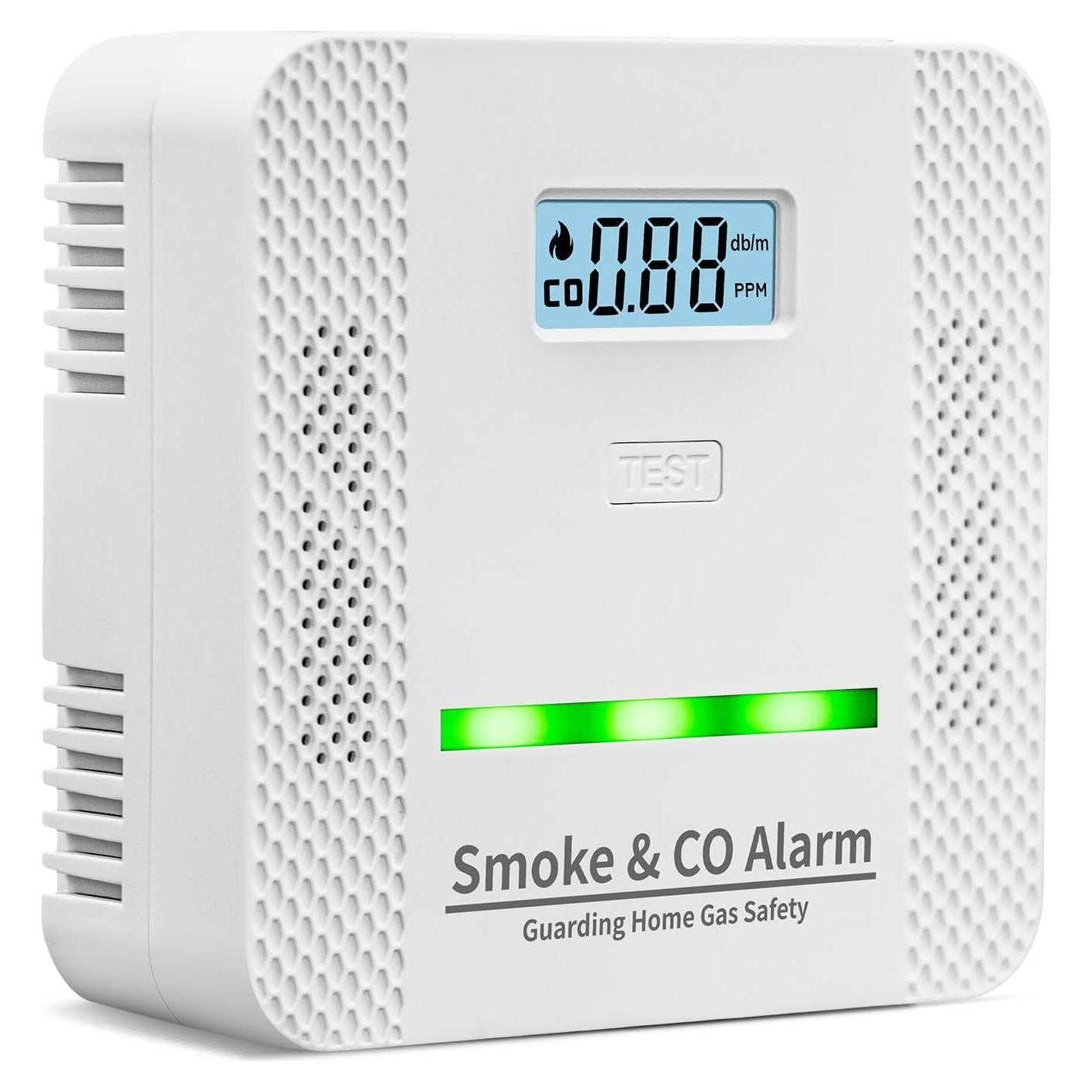 Detector de Humo y Monóxido de Carbono HuiDeonne XY-S510COM