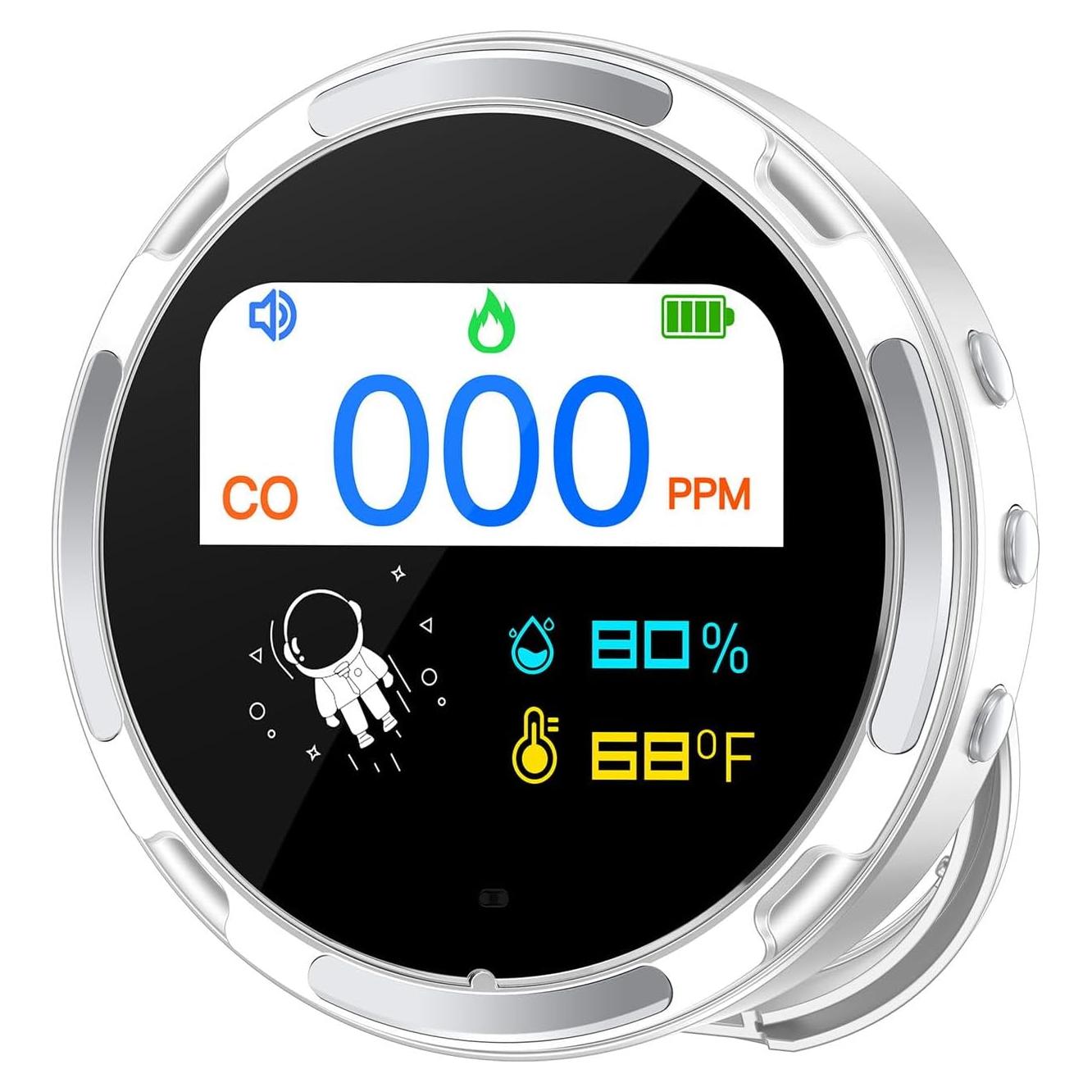 Detector de Monóxido de Carbono Portátil FuBegi HD08 Recargable