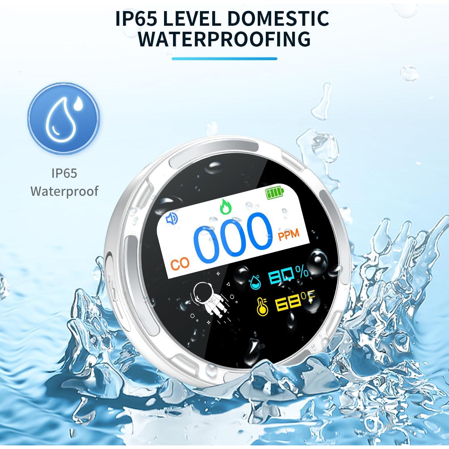 Detector de Monóxido de Carbono Portátil FuBegi HD08 Recargable