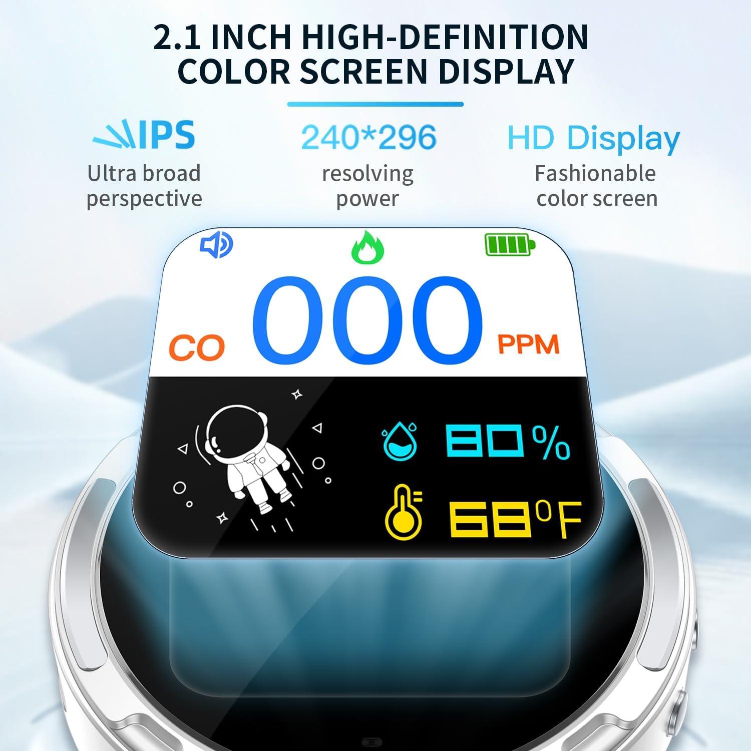 Detector de Monóxido de Carbono Portátil FuBegi HD08 Recargable