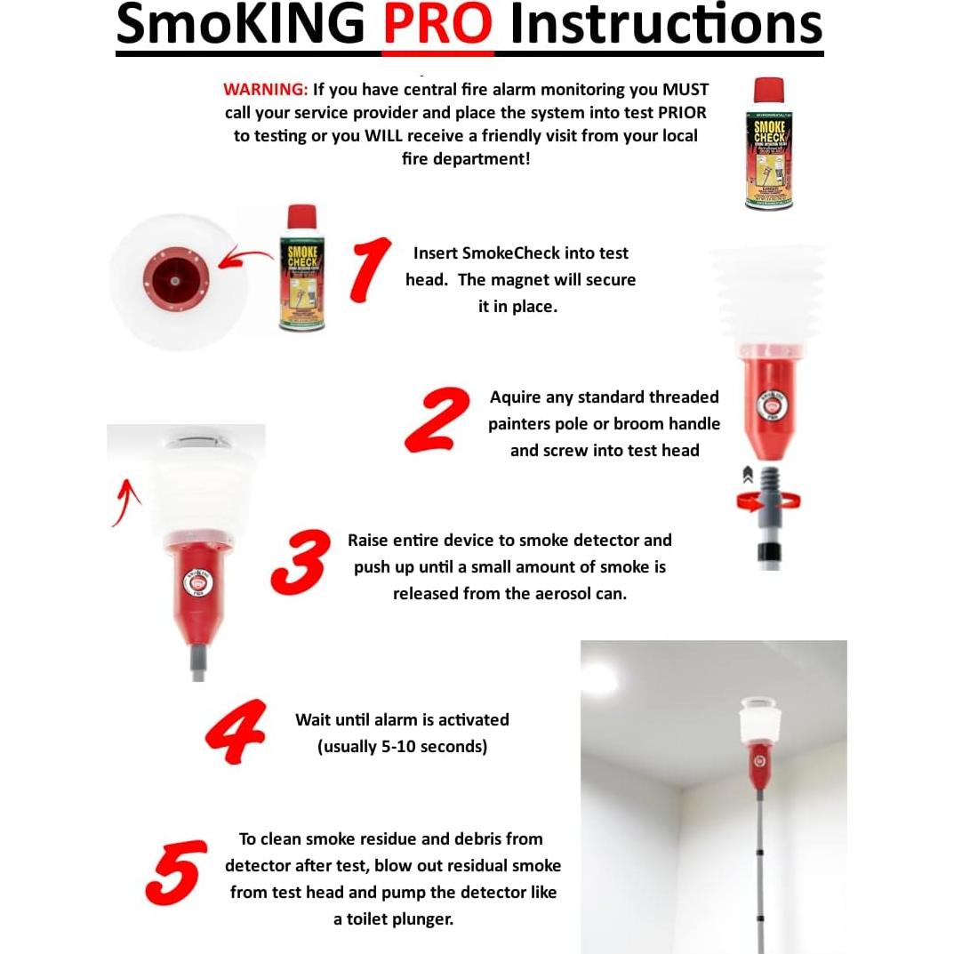 Probador de Detector de Humo SmoKing 2.0 + Lata SmokeCheck