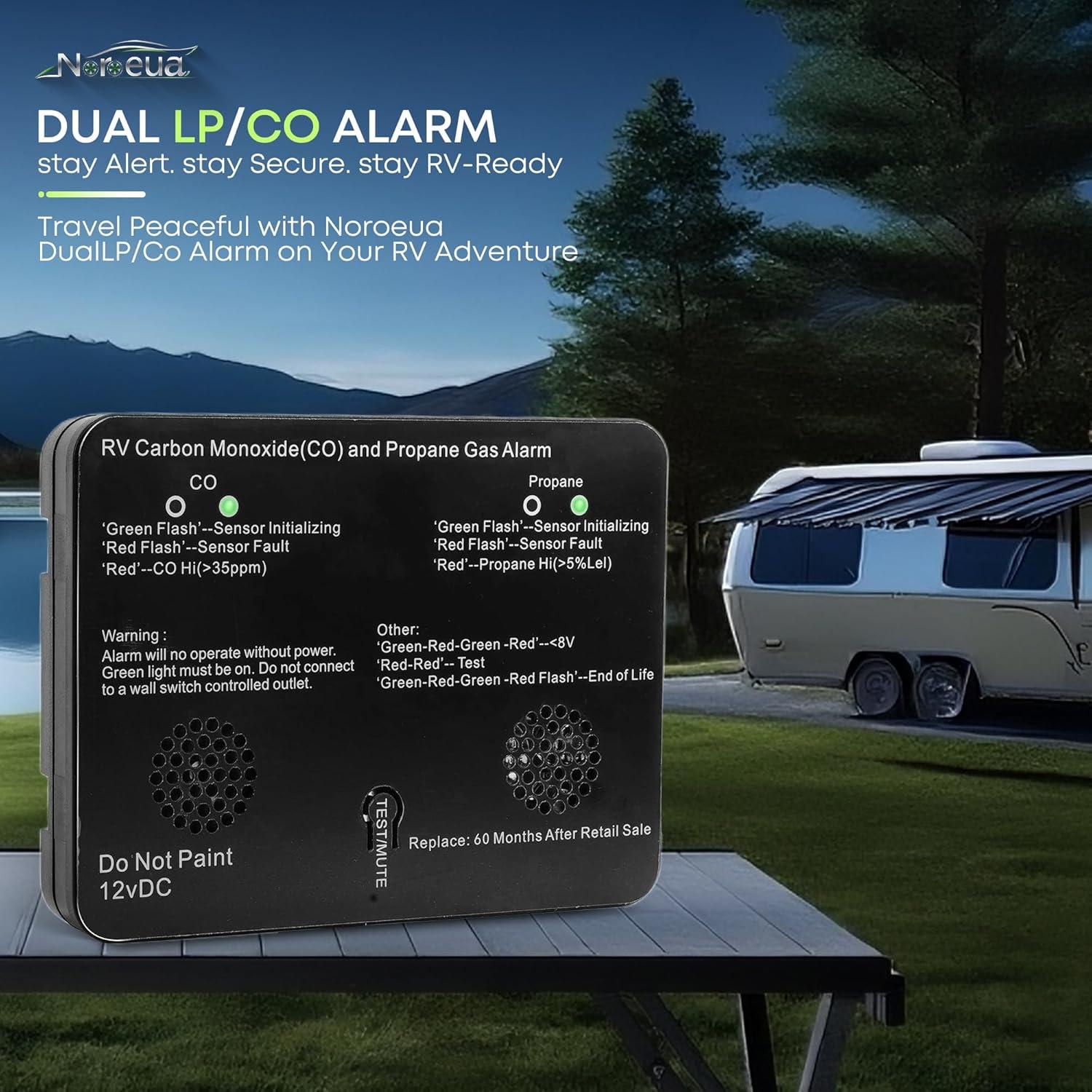 Detector de Monóxido de Carbono y Gas Propano Safe-T-Alert 12V
