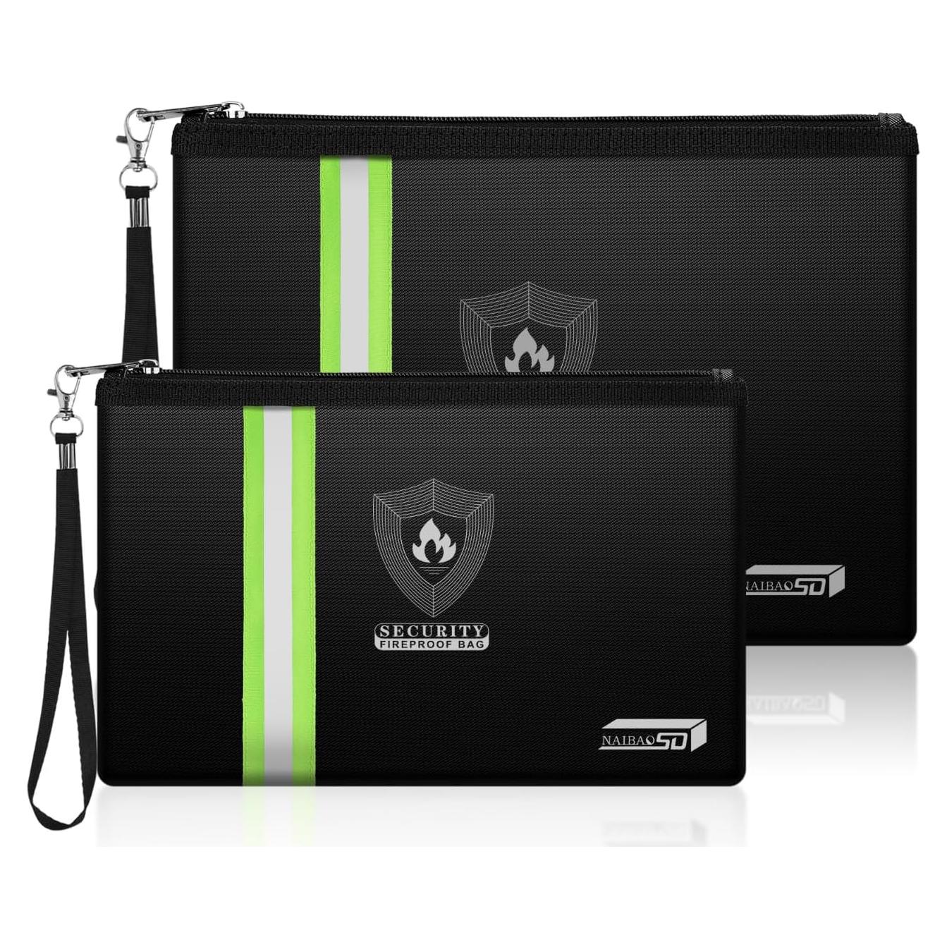 Bolsa a Prueba de Fuego NAIBAOSD 2 Piezas 33.8x23.9 cm