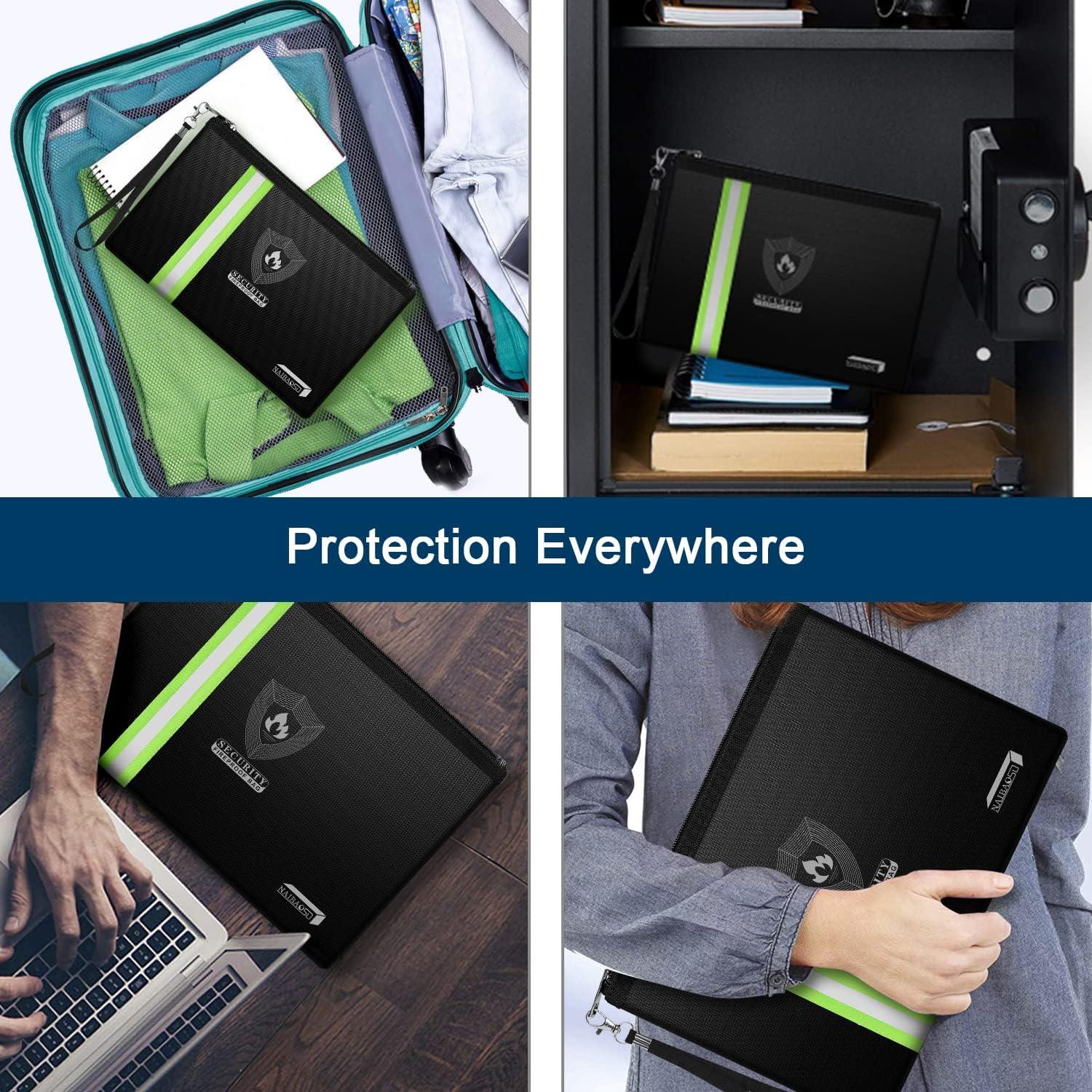 Bolsa a Prueba de Fuego NAIBAOSD 2 Piezas 33.8x23.9 cm