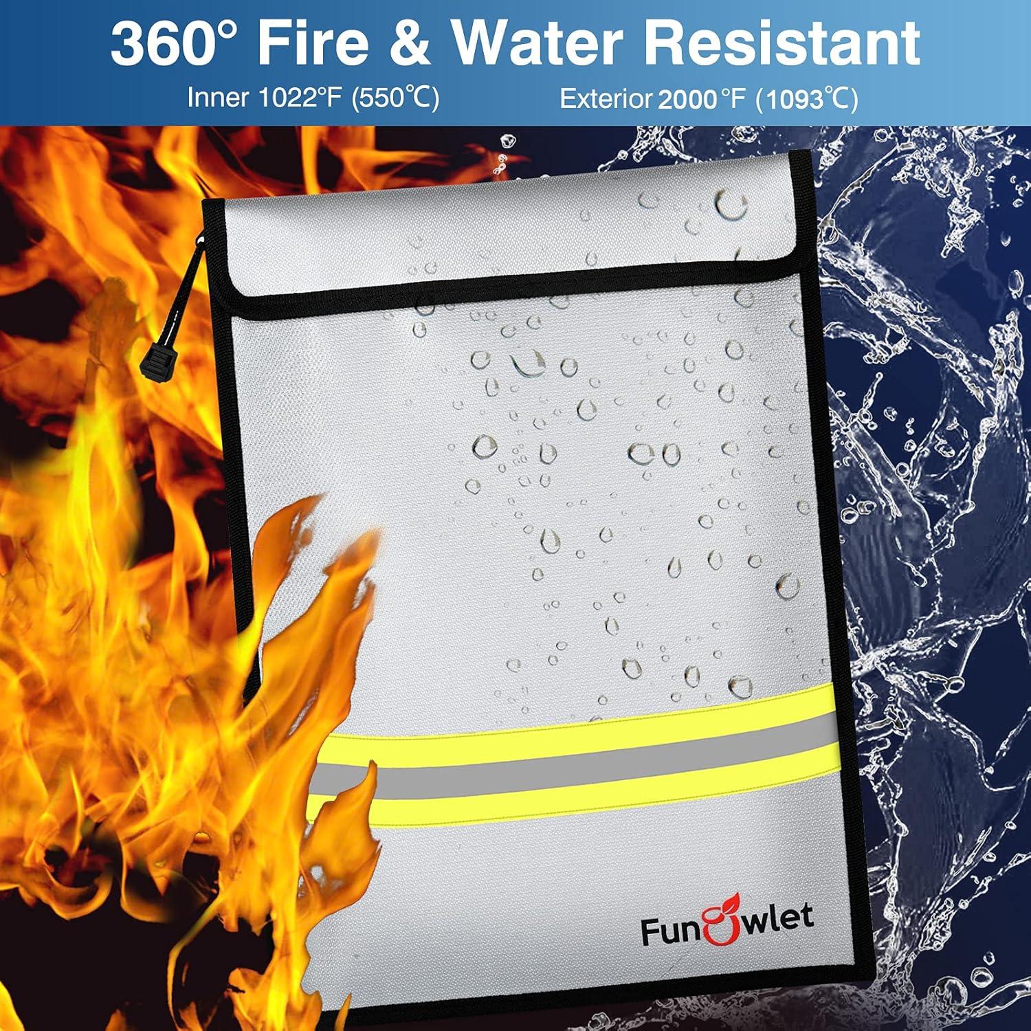 Bolsa a Prueba de Fuego y Agua FunOwlet 38.1x27.9cm Gris