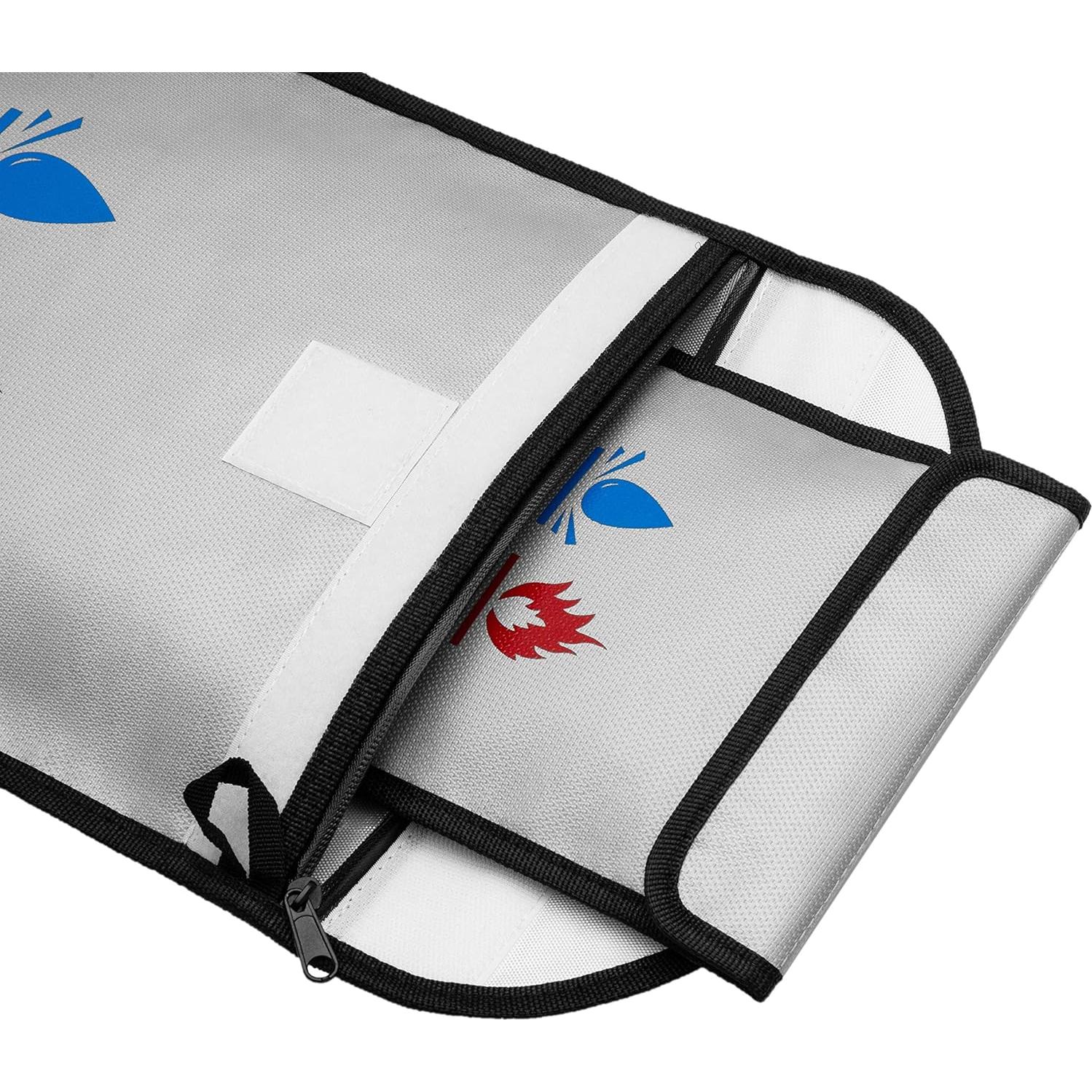 Bolsa Ignífuga Fullive 15x11 y 7x9 cm, Impermeable y Segura