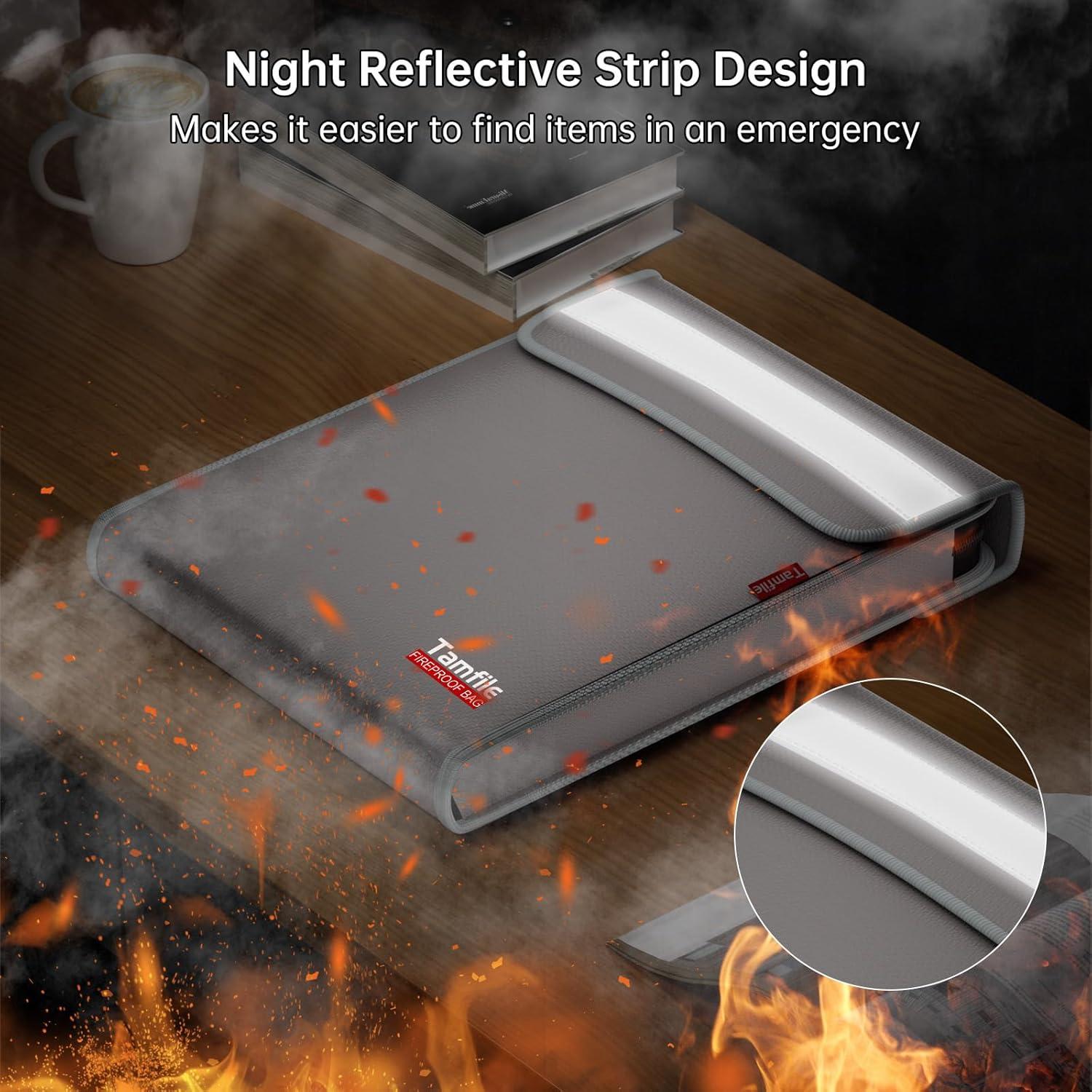 Bolsa Ignífuga y Impermeable Tamfile 15x11" para Documentos