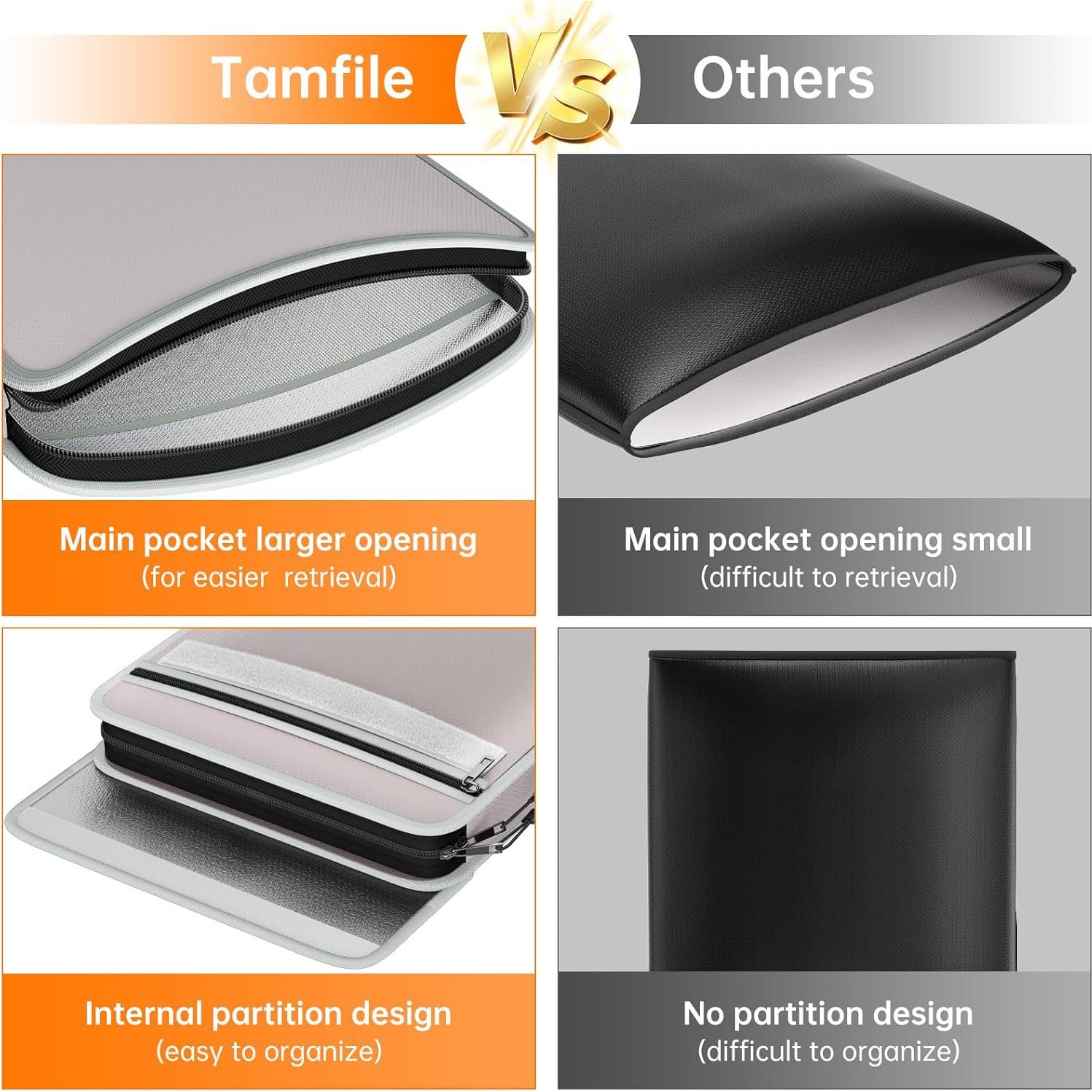 Bolsa Ignífuga y Impermeable Tamfile 15x11" para Documentos