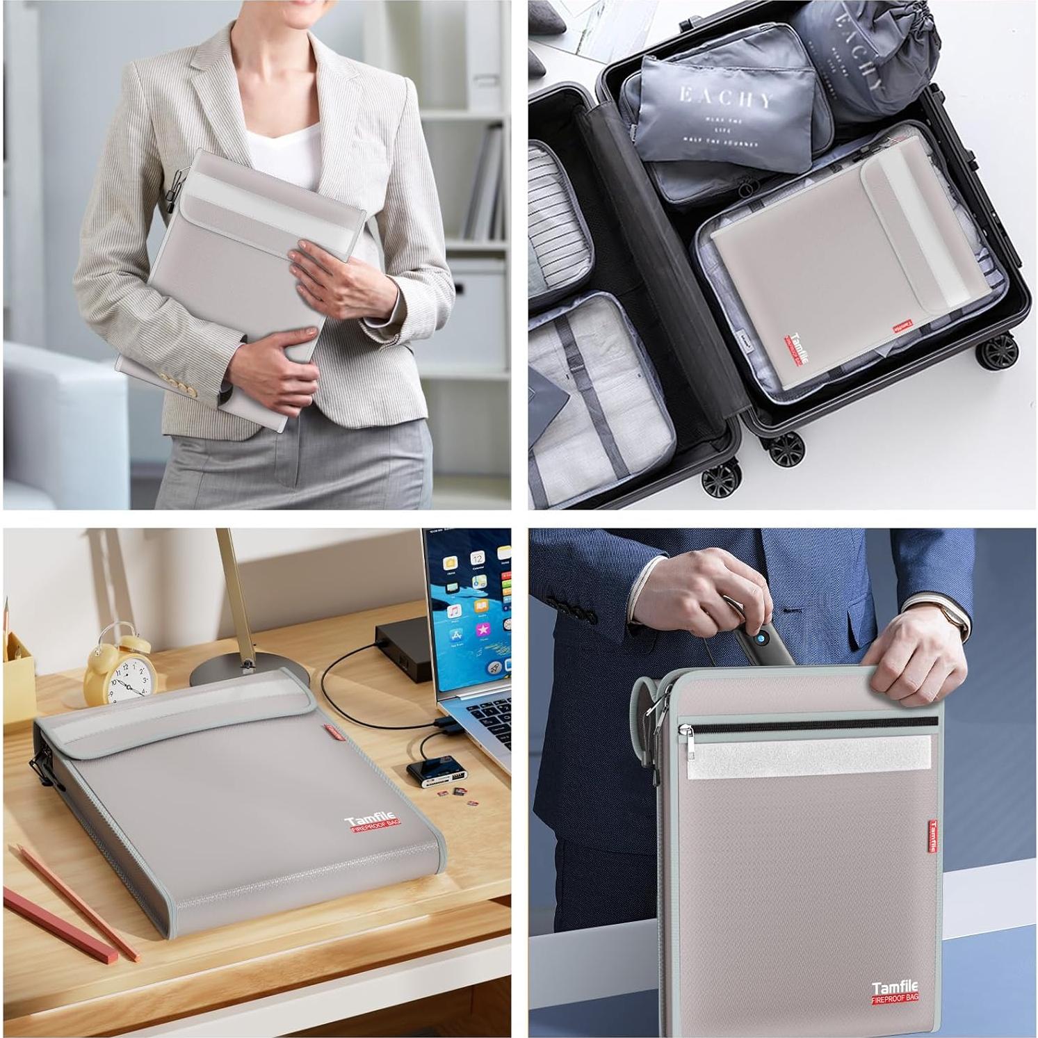 Bolsa Ignífuga y Impermeable Tamfile 15x11" para Documentos