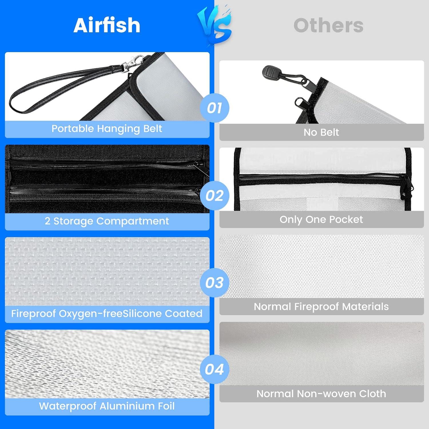 Bolsa a Prueba de Fuego Airfish 15x11.5" Resistente al Agua