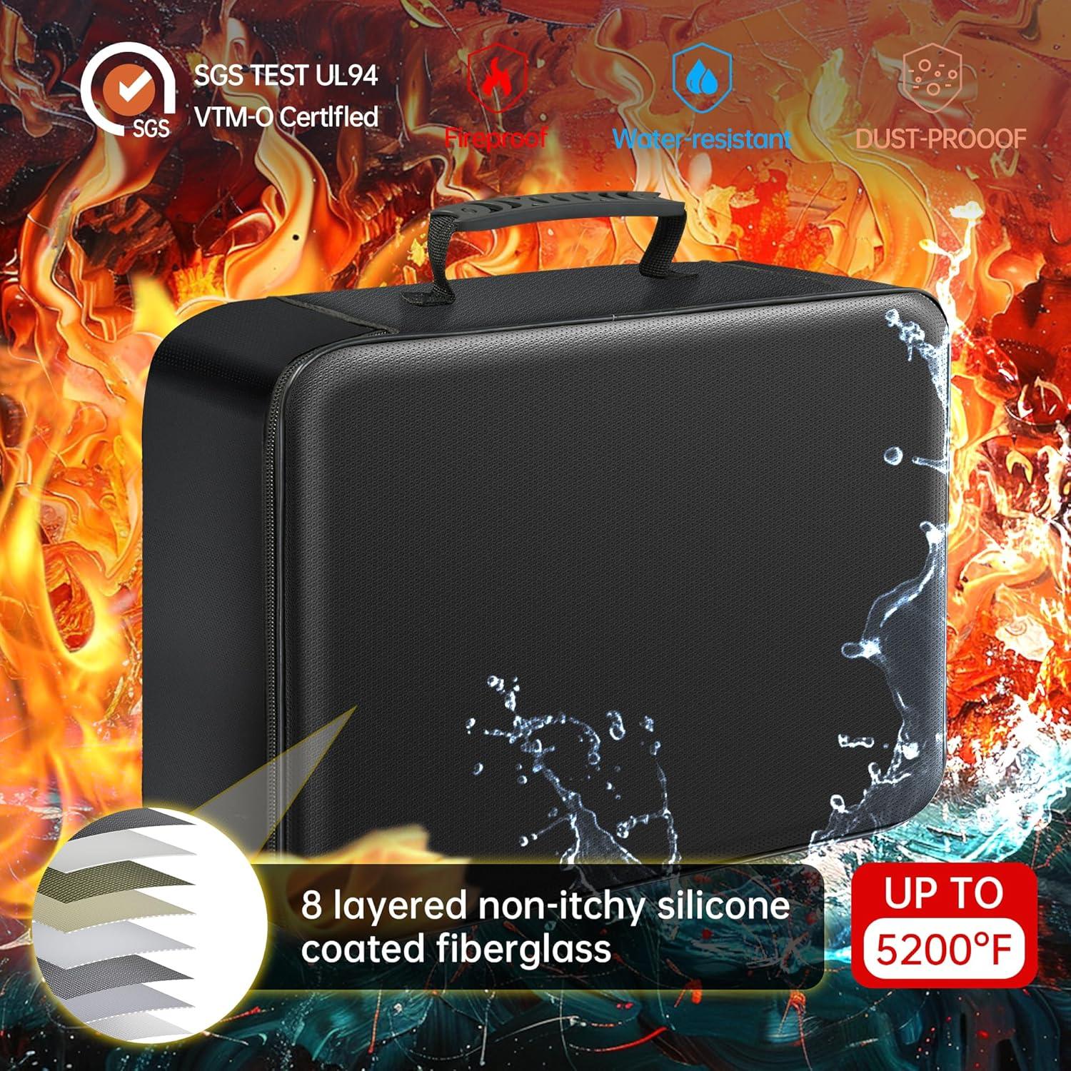 Organizador de Documentos a Prueba de Fuego GIANTLUMI 5200°F